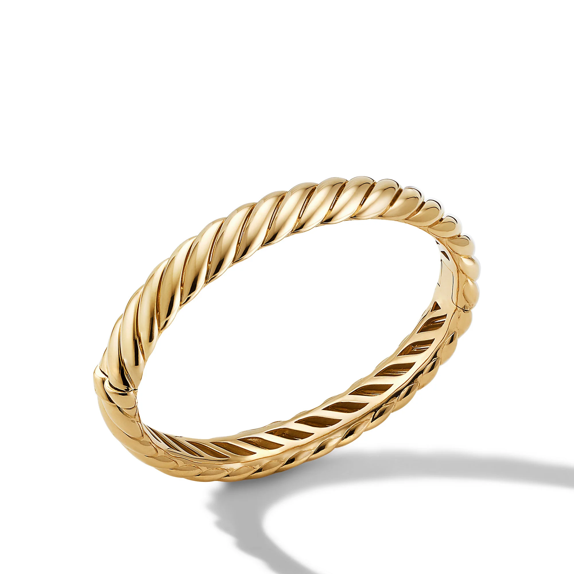 David Yurman Sculpted Cable Bracelet In 18k Yellow Gold, 10mm