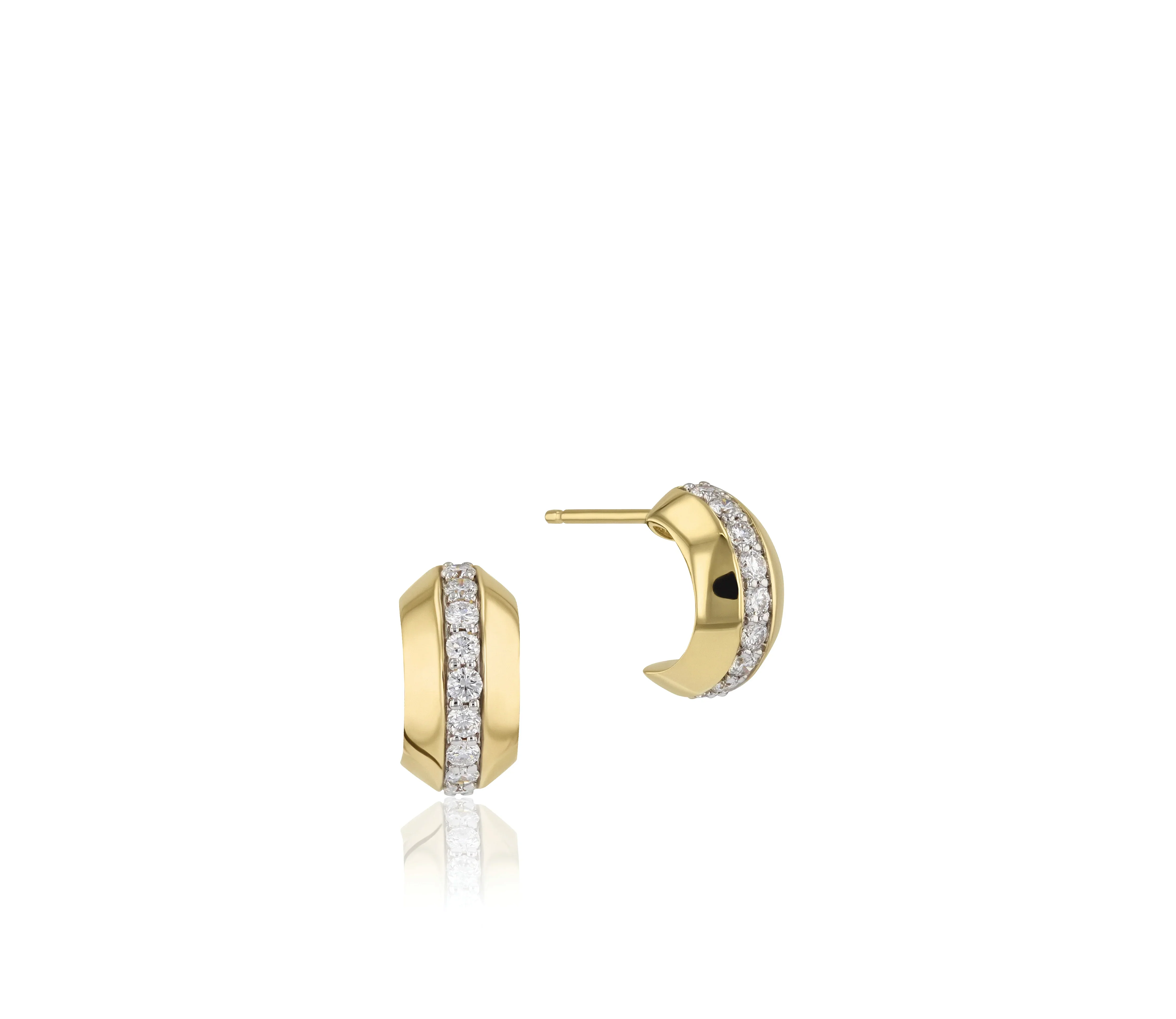 Phillips House 14k Yellow Gold Affair Diamond Earrings