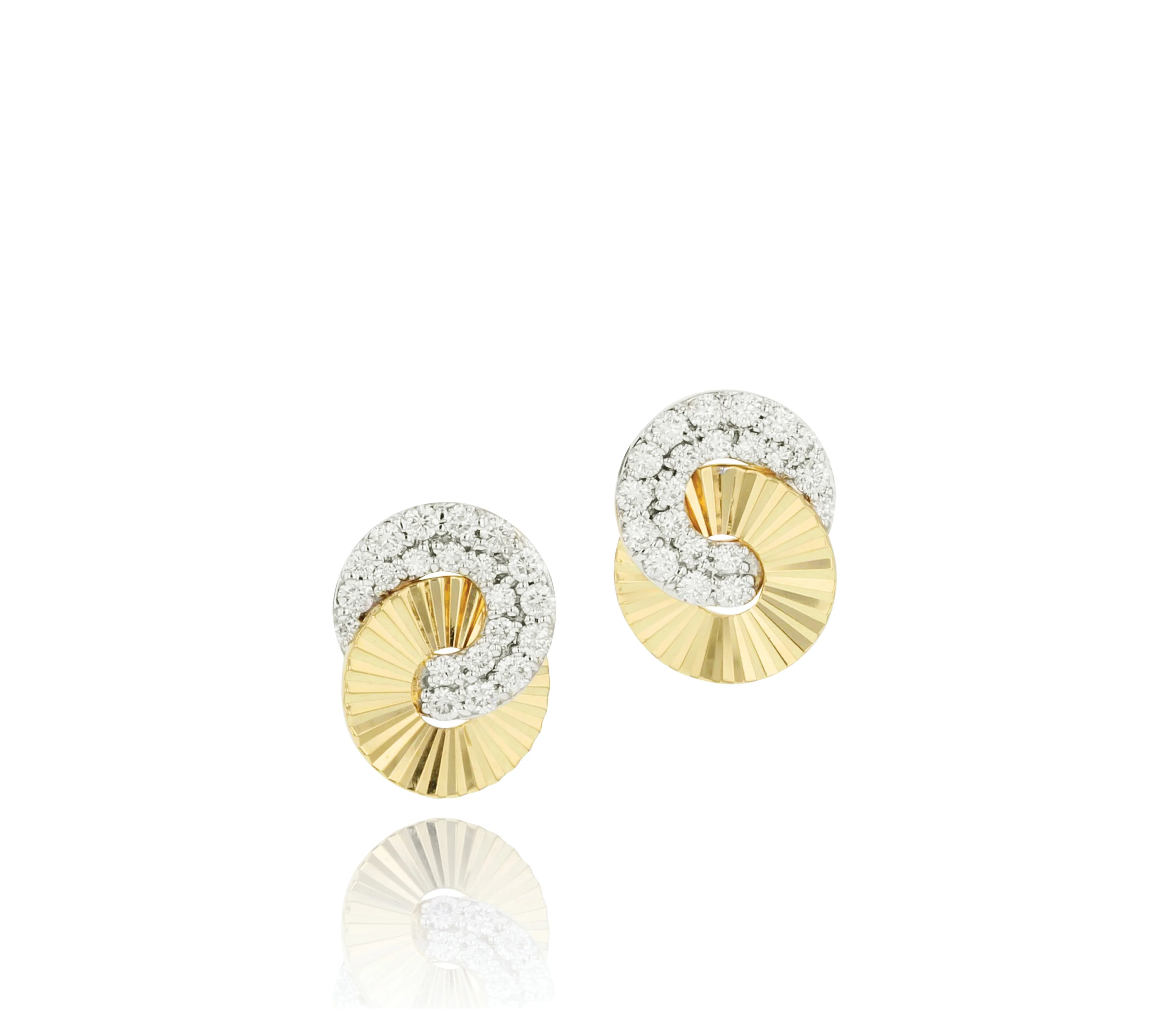 Phillips House 14k Yellow Gold Aura Diamond Earrings