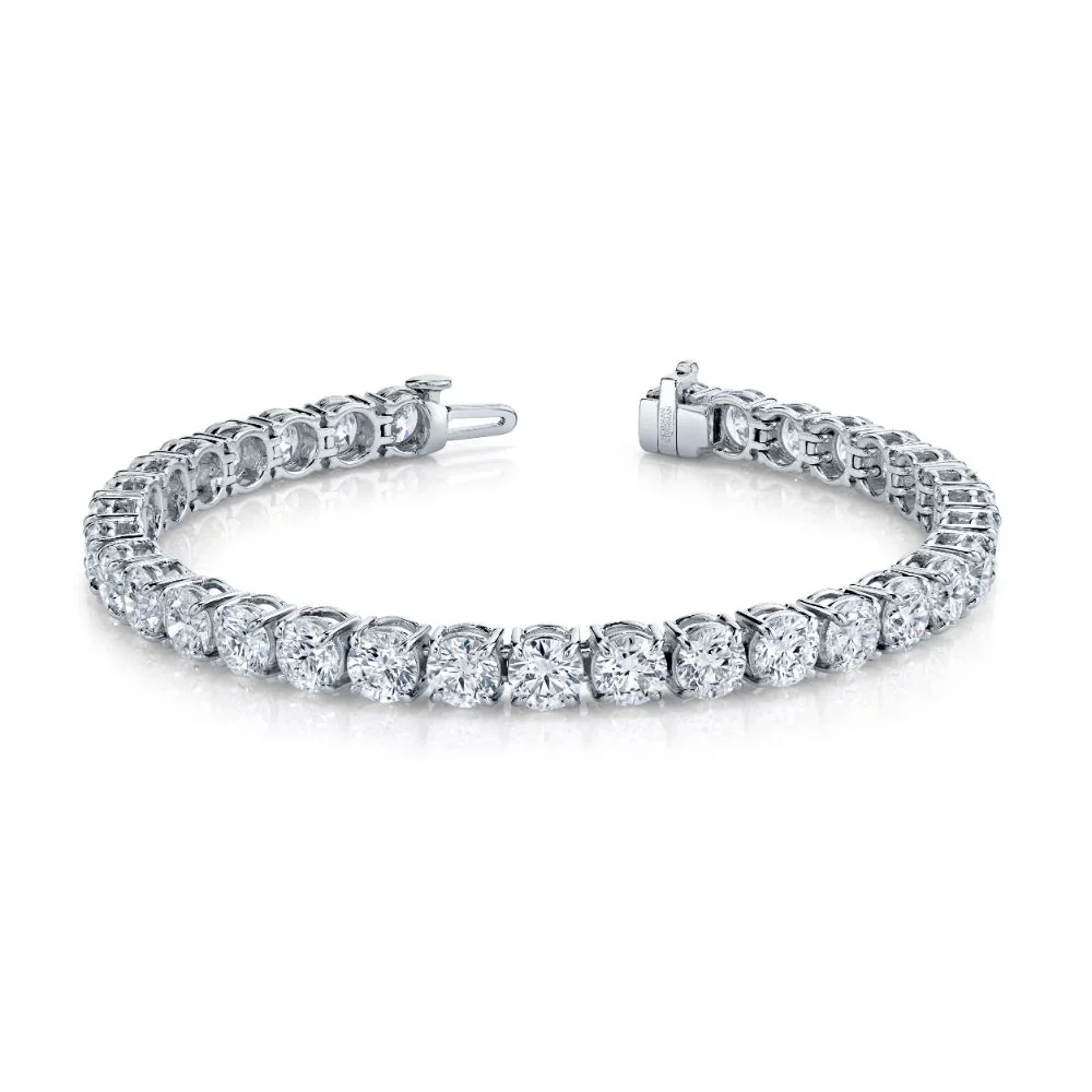 18k White Gold 16.66ctw Diamond Tennis Bracelet