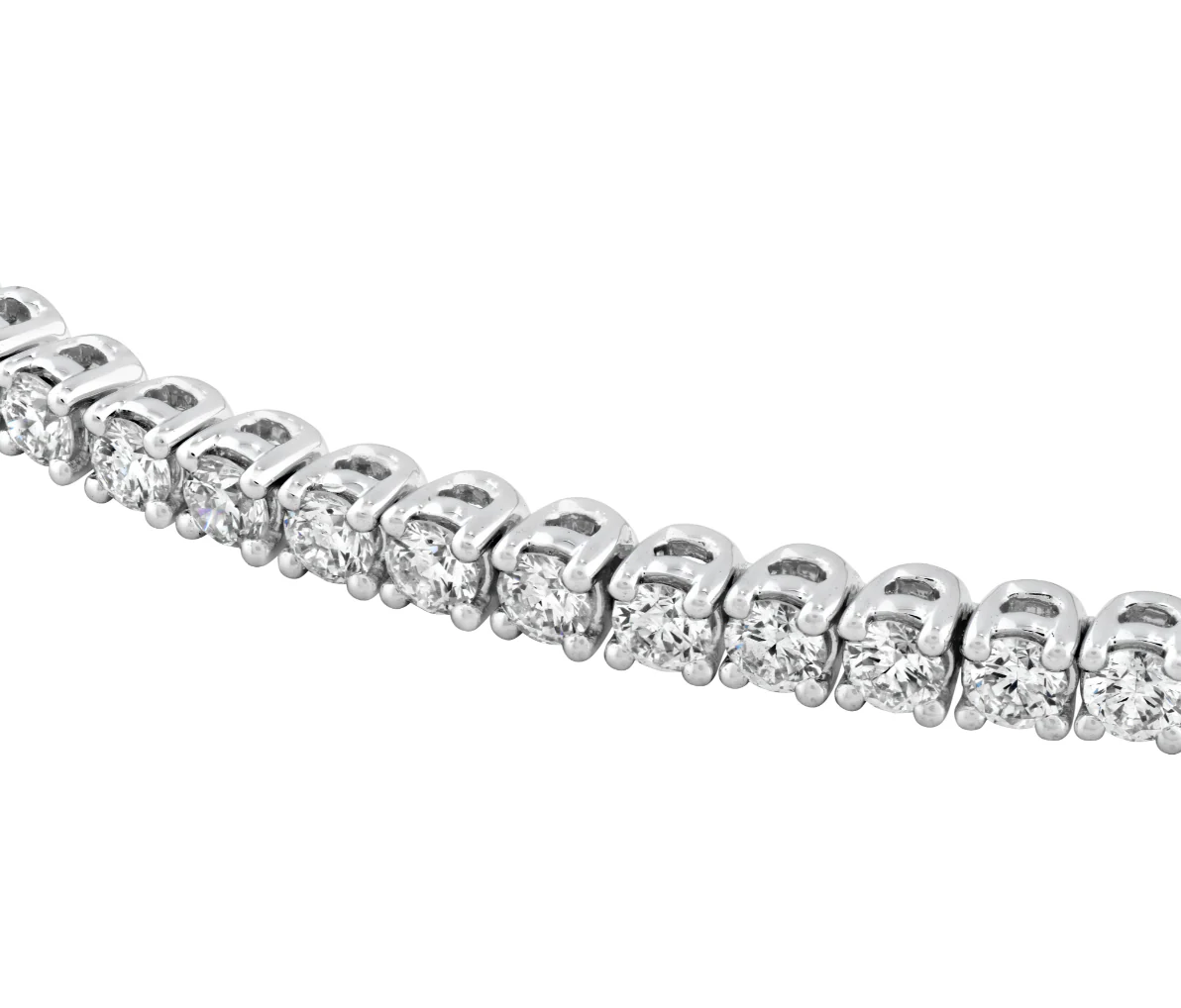18k White Gold 2ctw Diamond Tennis Bracelet - Image 2