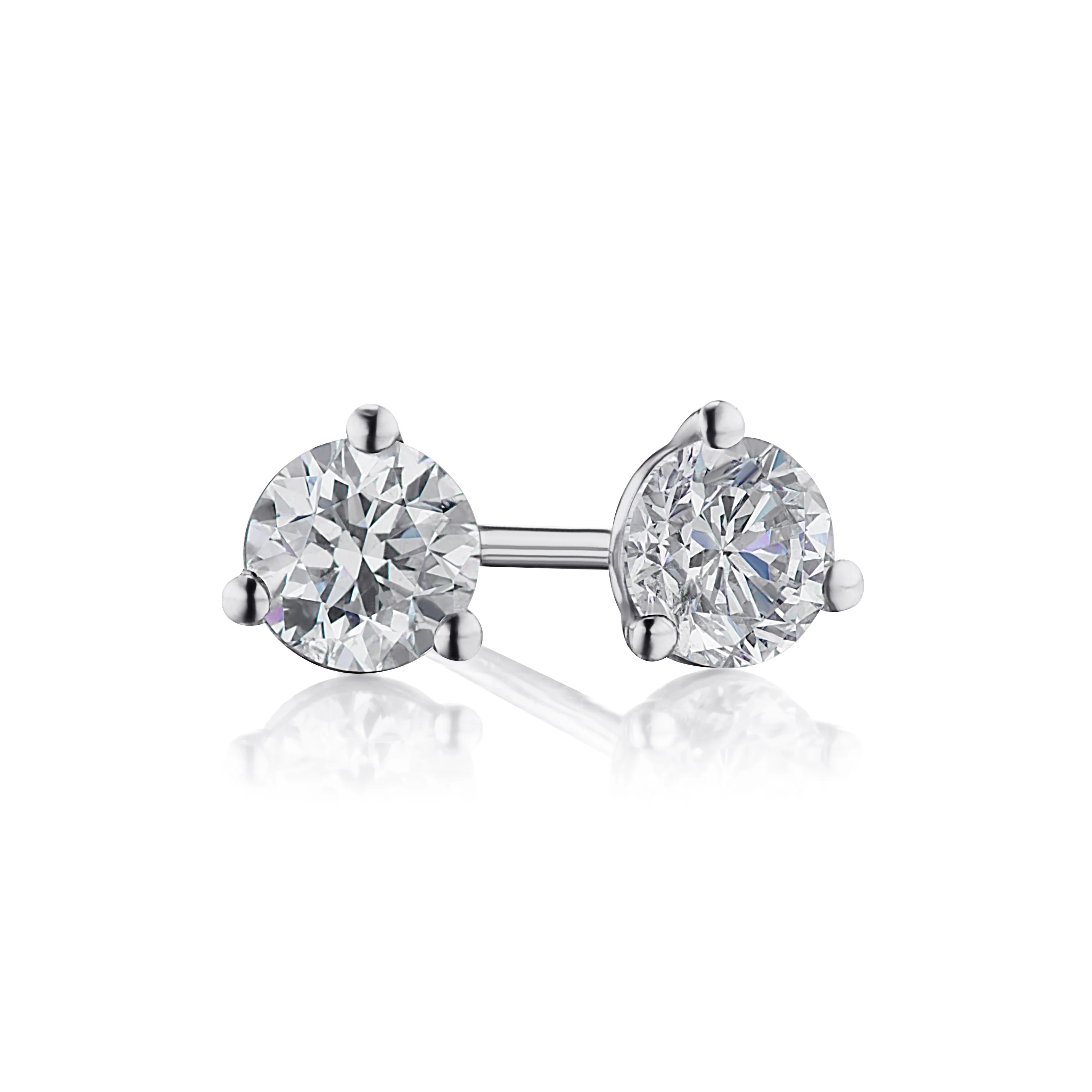 18k White Gold Diamond 0.47ctw Stud Earrings