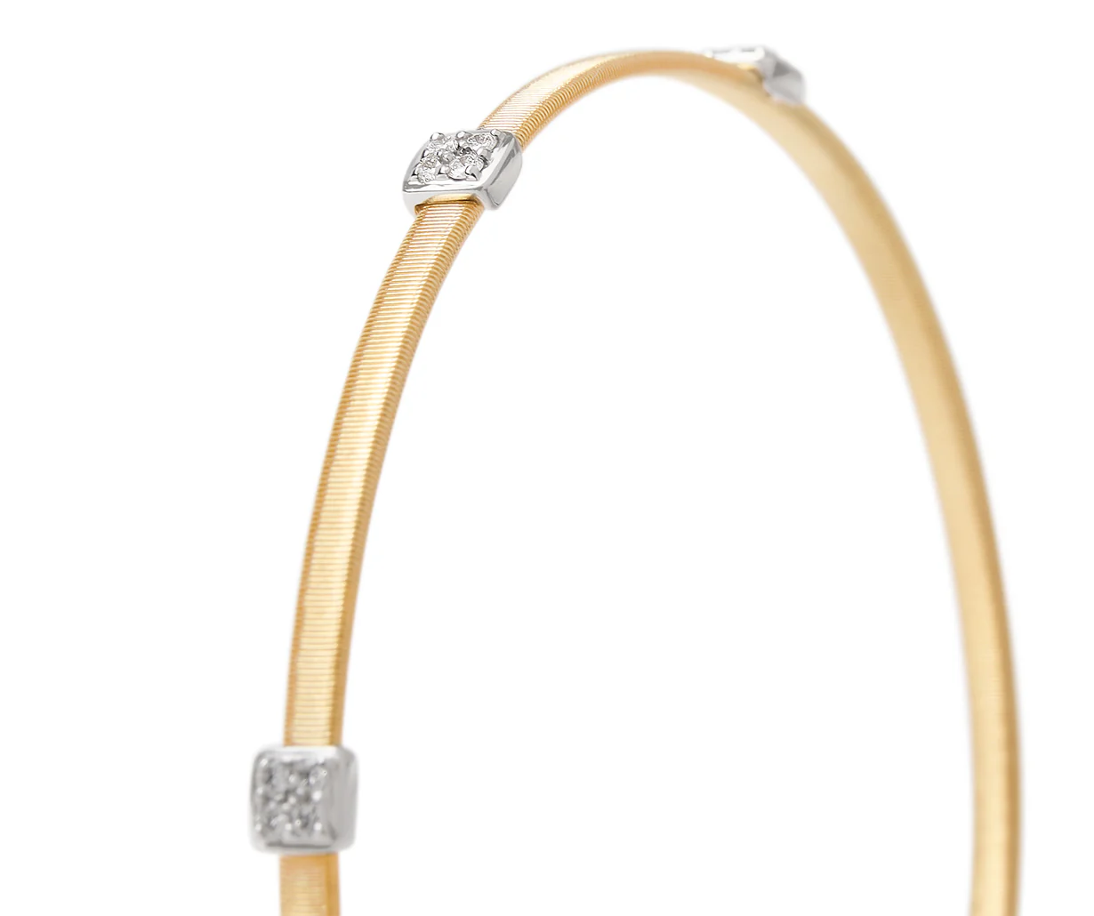 Coil Bangle with Diamond Stations, 0.08ctw - Image 3