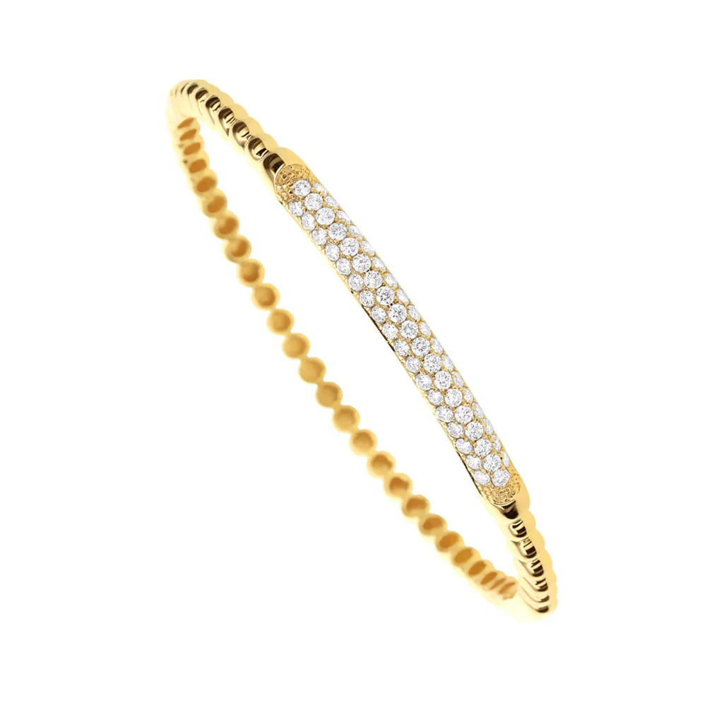 Pavé Diamond Bangle, 1.06ctw