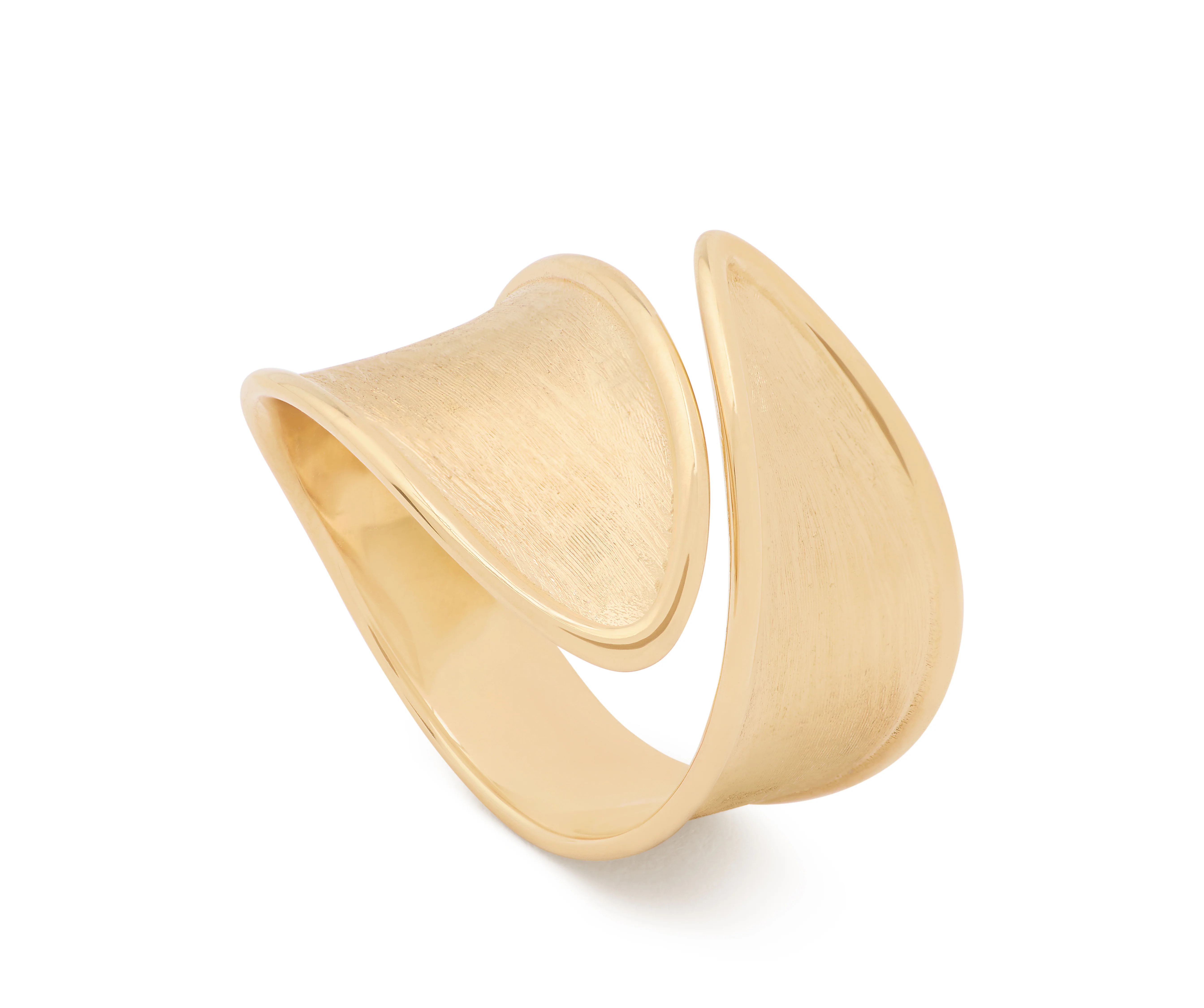 18k Yellow Gold Lunaria Twist Ring