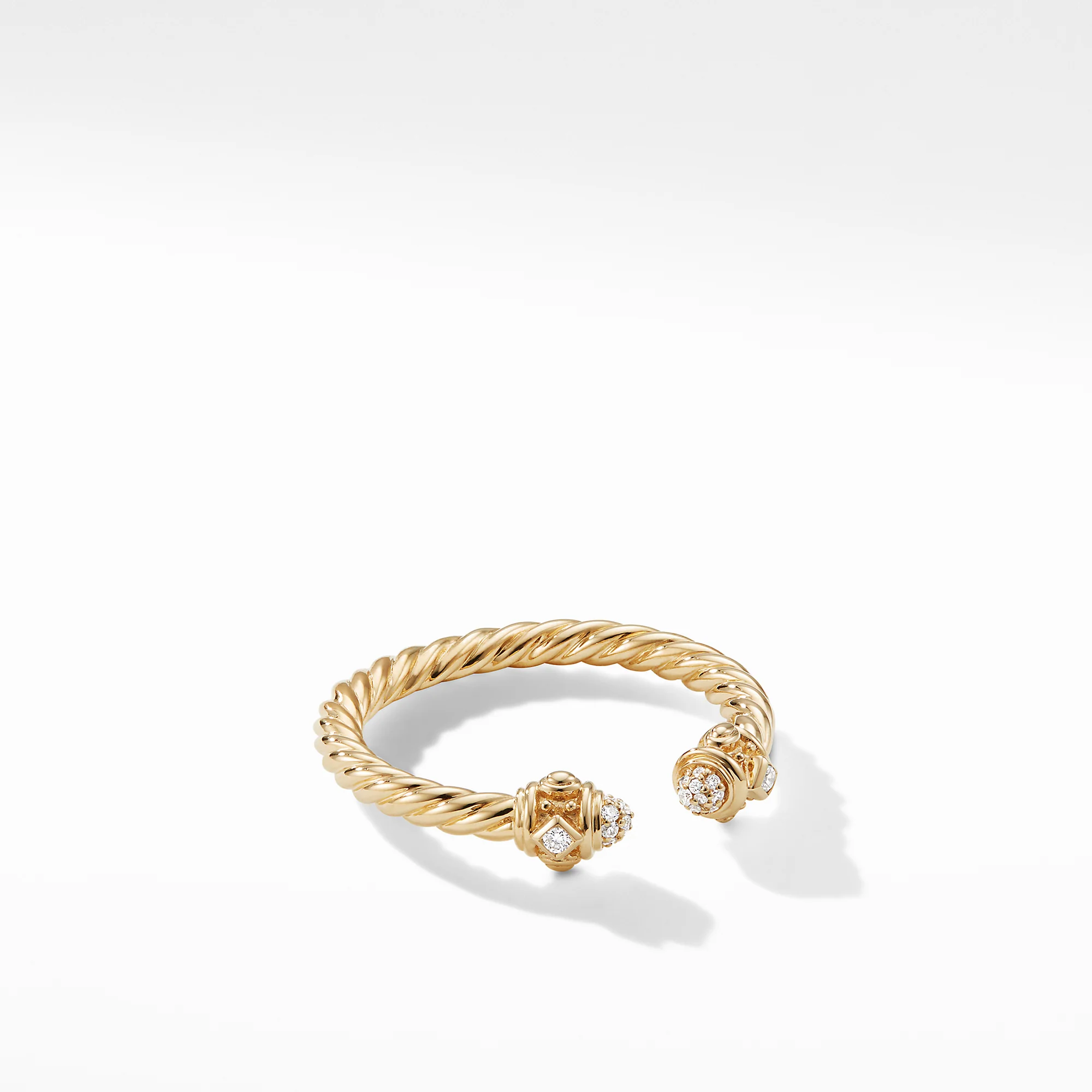 David Yurman Renaissance Ring In 18k Yellow Gold With Diamonds, 2.3mm