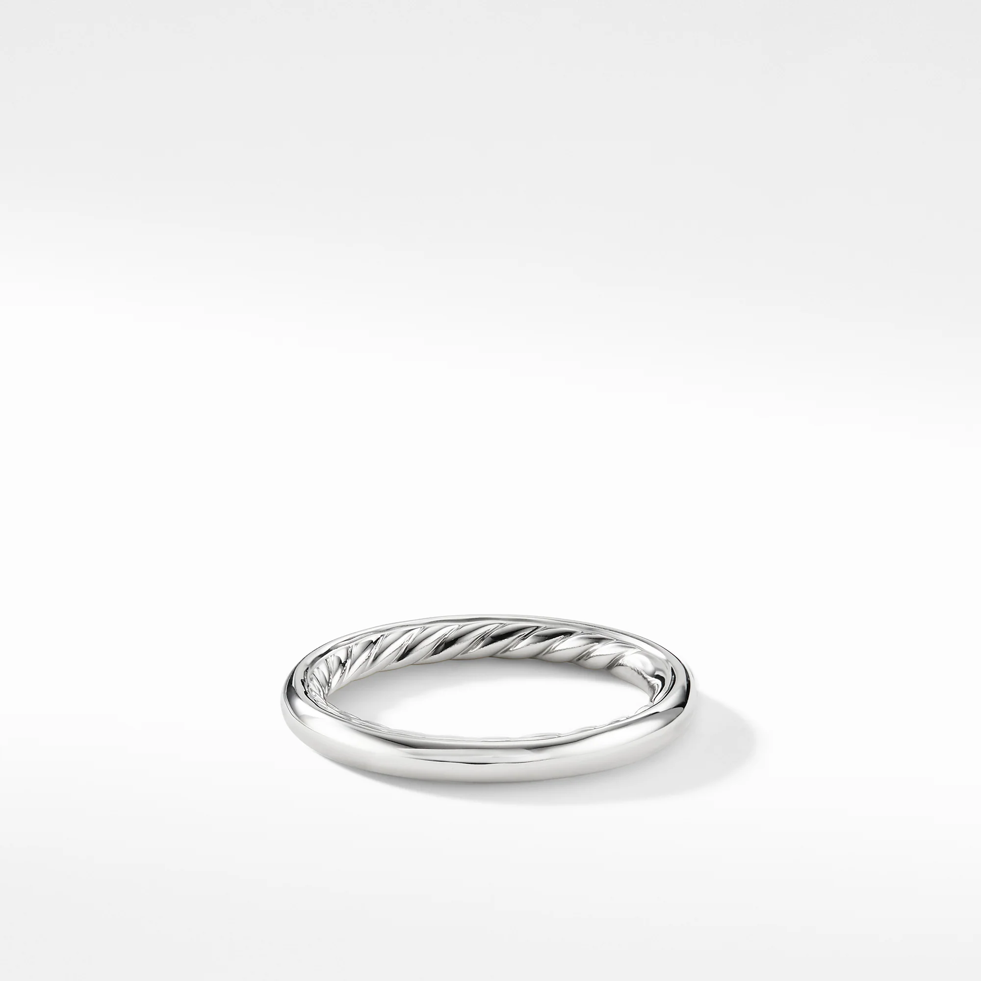 David Yurman Eden Band Ring In Platinum, 2.5mm