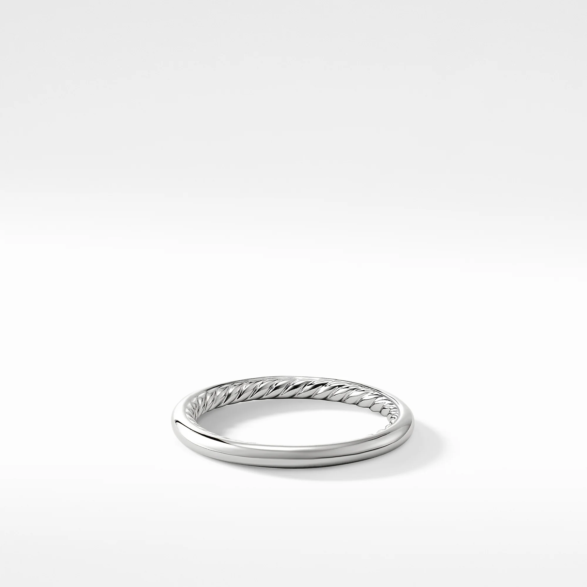 David Yurman Eden Band Ring In Platinum, 2mm