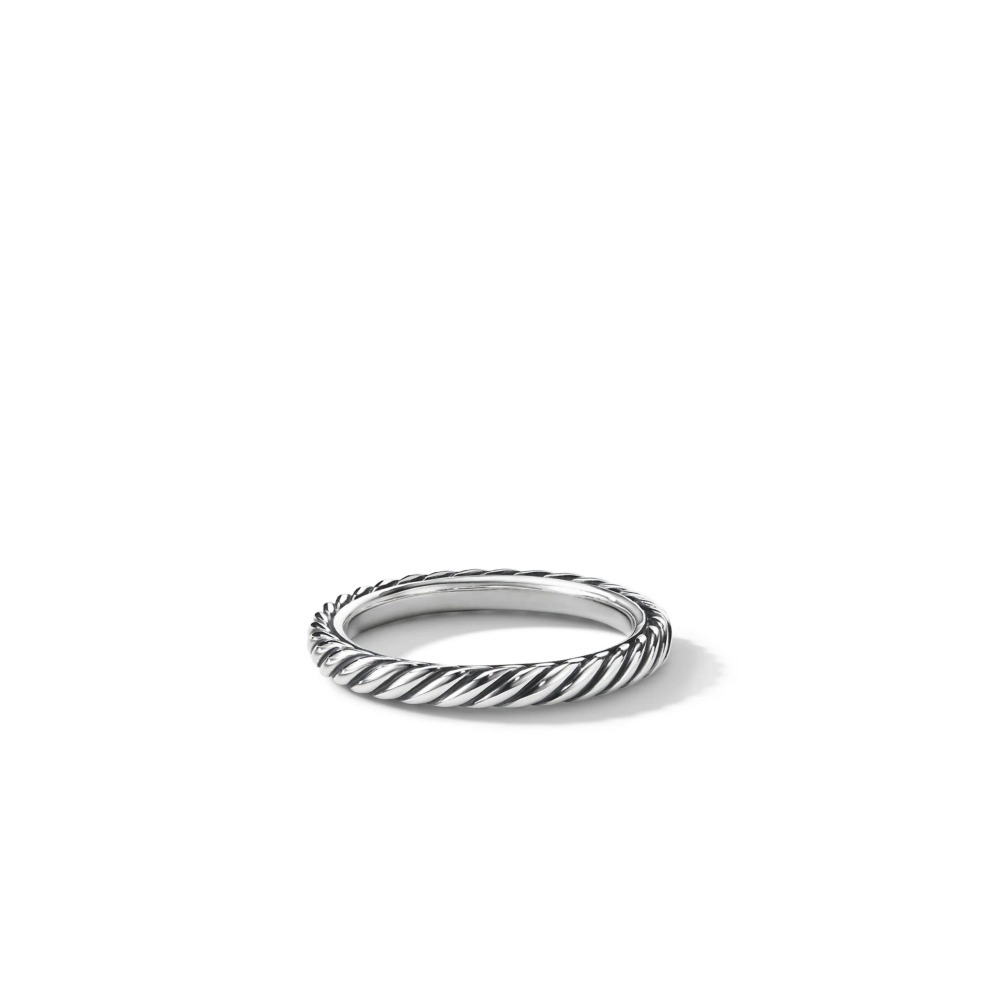 David Yurman Cable Collectibles® Stack Ring In Sterling Silver, 3mm