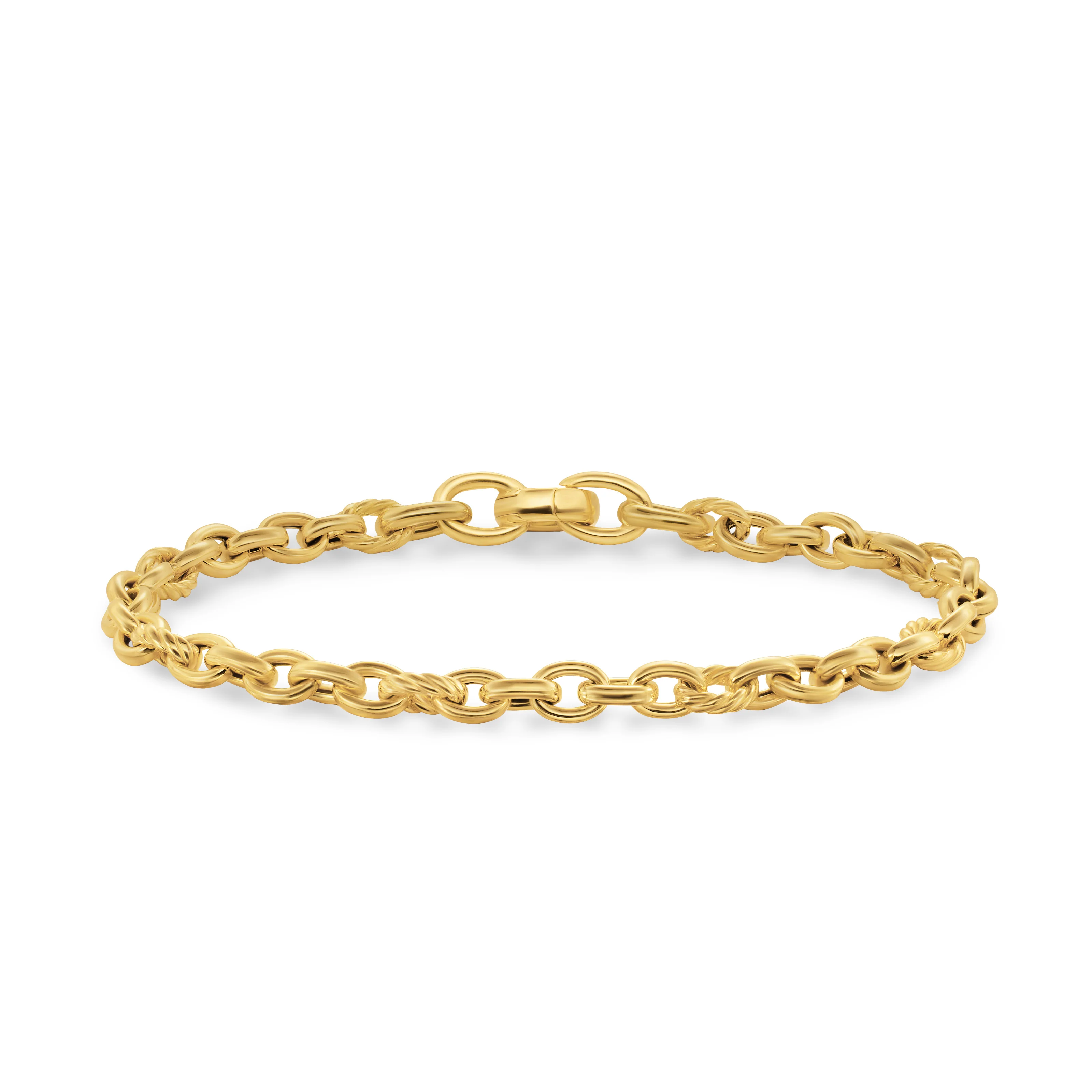 David Yurman Mercer® Petite Chain Bracelet In 18k Yellow Gold, 4.5mm