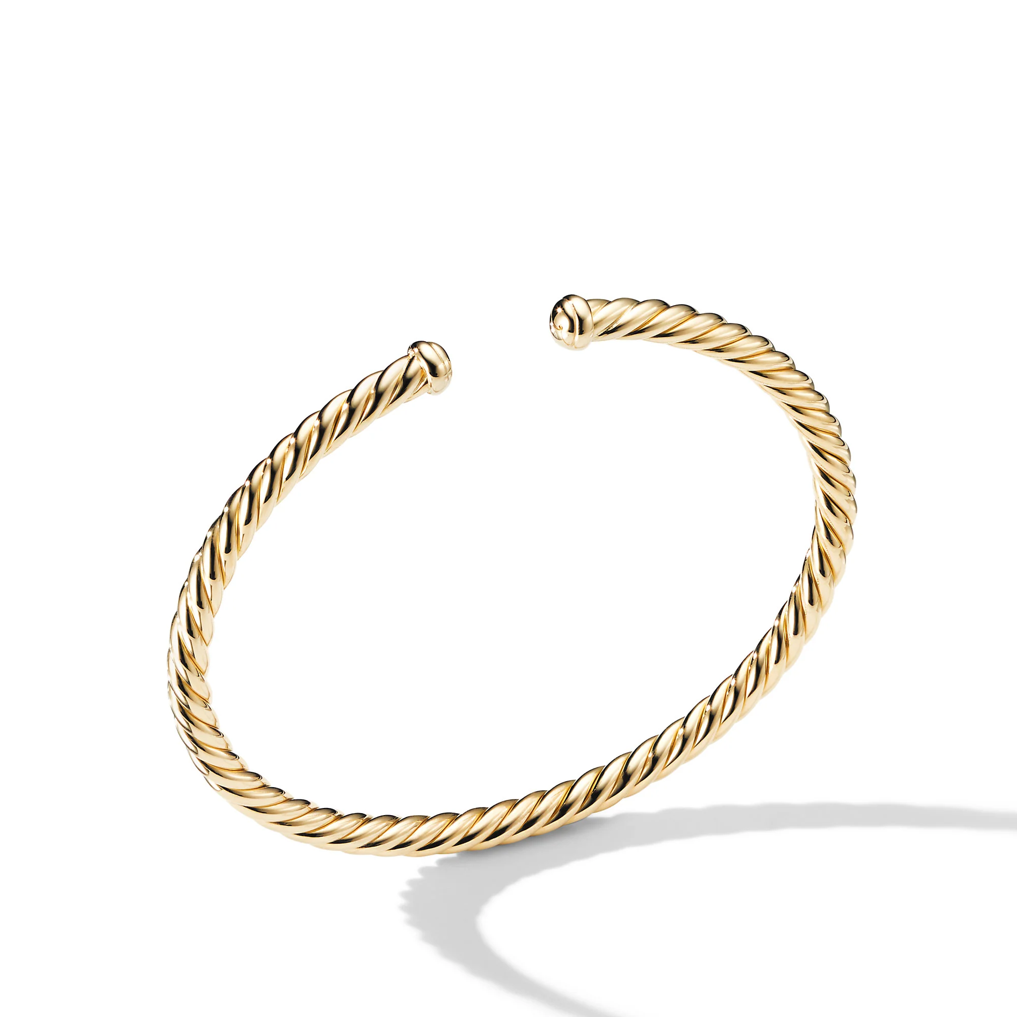 David Yurman Cable Flex Bracelet In 18k Yellow Gold, 4mm