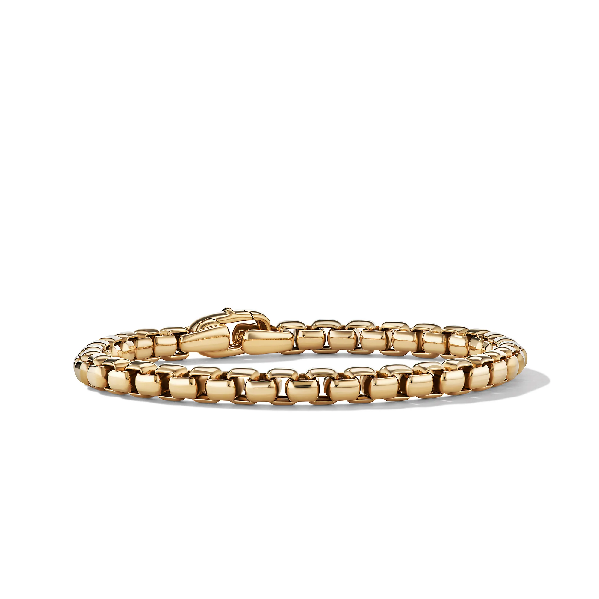 David Yurman Bel Aire Box Chain Bracelet In 18k Yellow Gold, 5.2mm