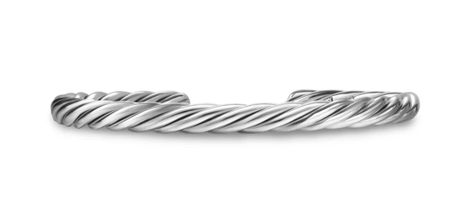 David Yurman Cable Cuff Bracelet In Sterling Silver, 6mm