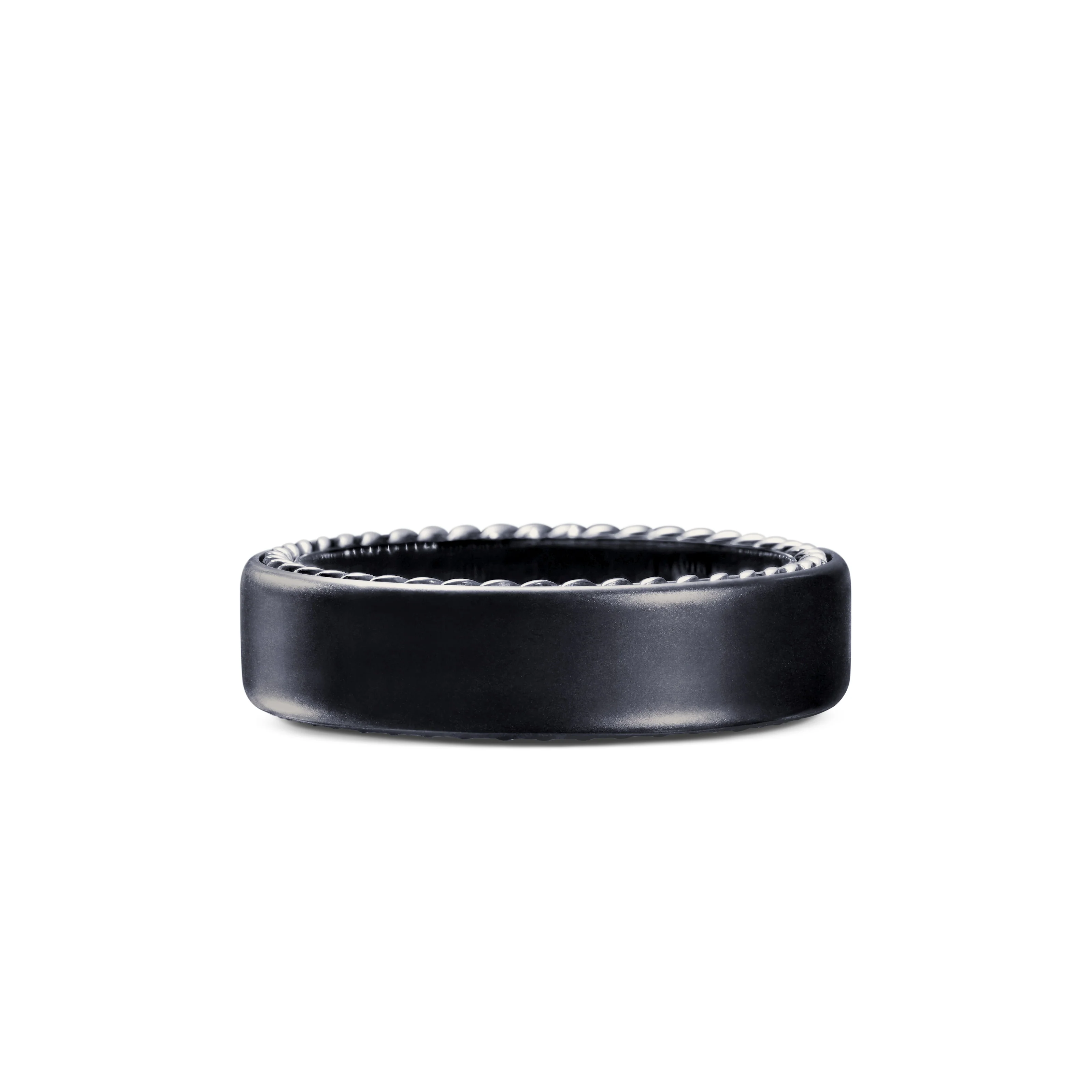 David Yurman Streamline® Band Ring In Black Titanium, 6mm