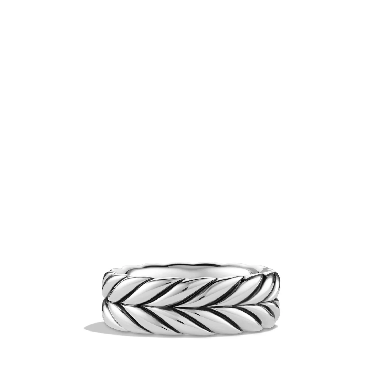 David Yurman Chevron Band Ring In Sterling Silver, 9mm