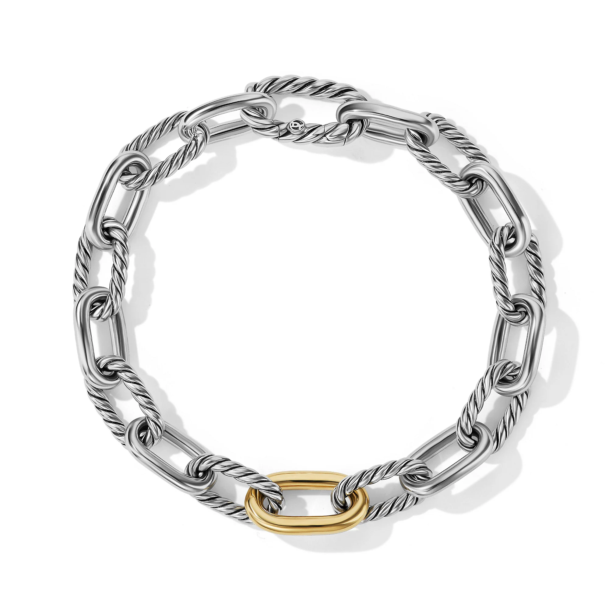 David Yurman Madison® Chain Bracelet In Sterling Silver With 18k Yellow Gold, 8.5mm