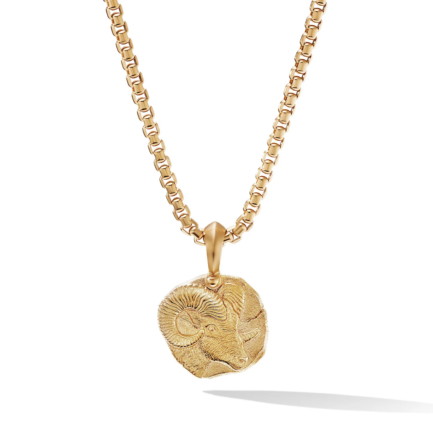 David Yurman Aries Amulet In 18k Yellow Gold, 27mm