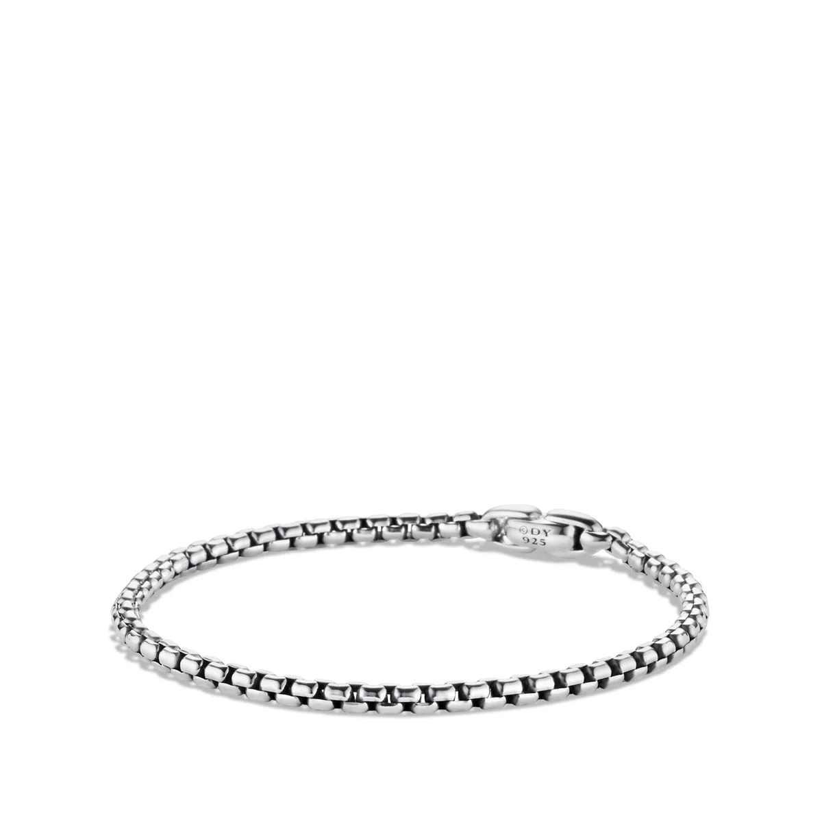 David Yurman Box Chain Bracelet In Sterling Silver, 4mm