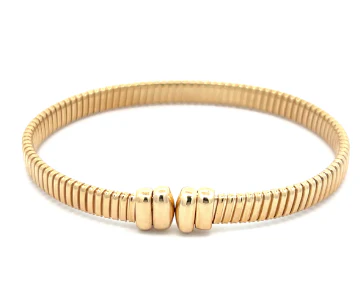 Brown & Co. 14k Yellow Gold Flexible Fluted Bangle