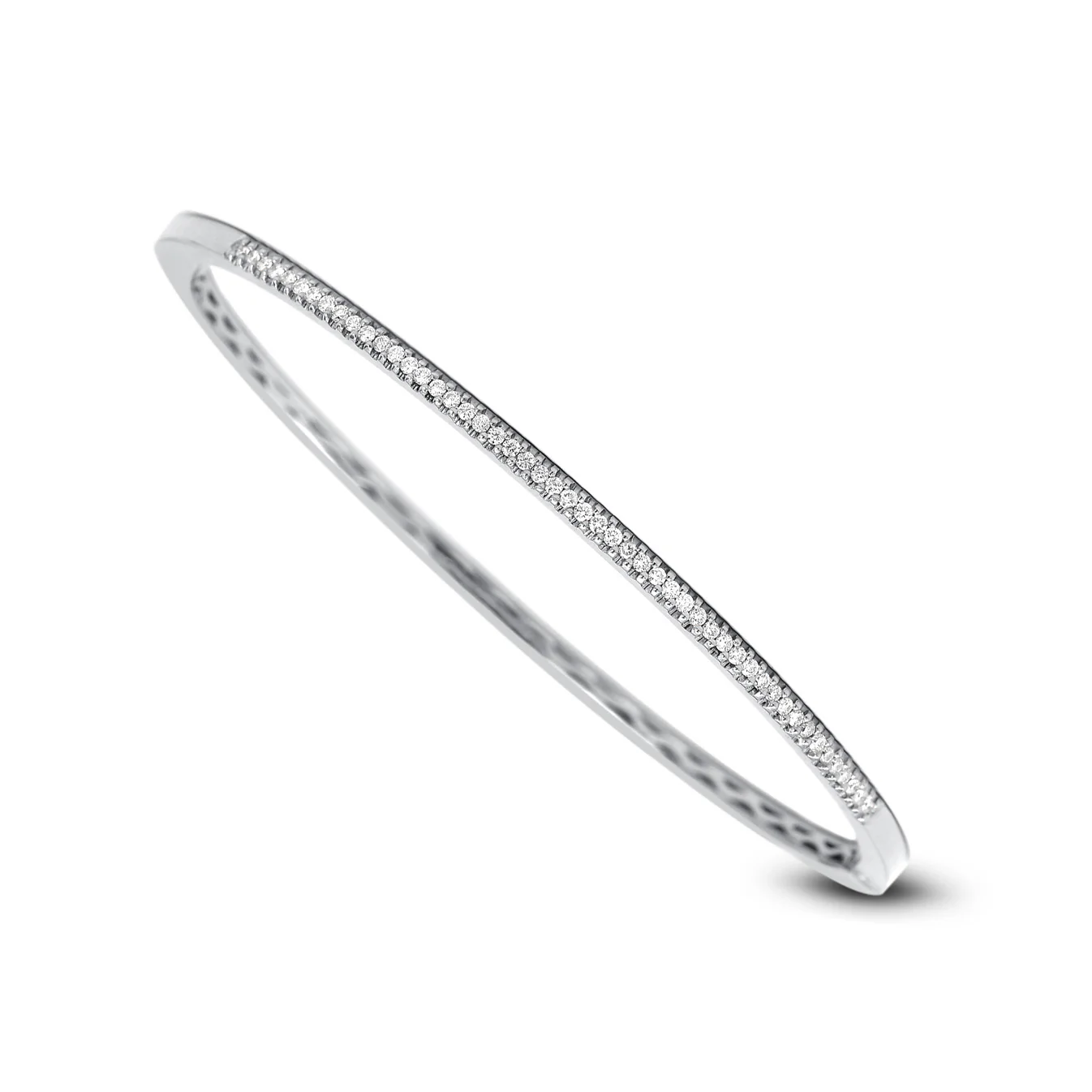 Brown & Co. 18K WHITE GOLD 0.35ct DIAMOND BANGLE