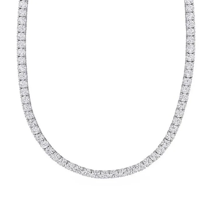 Brown & Co. 18K White Gold 14.25CT Diamond Tennis Necklace