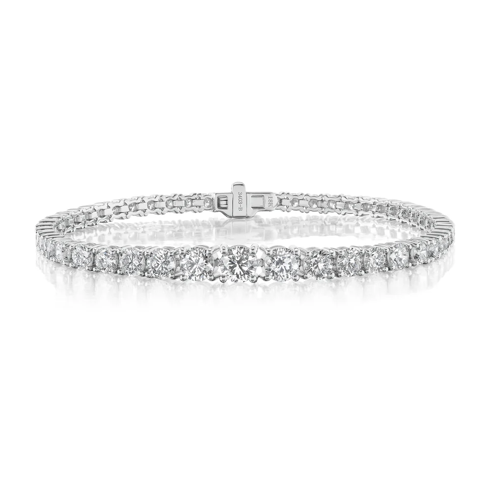 Brown & Co. 18k White Gold 4.50ctw Diamond Tennis Bracelet
