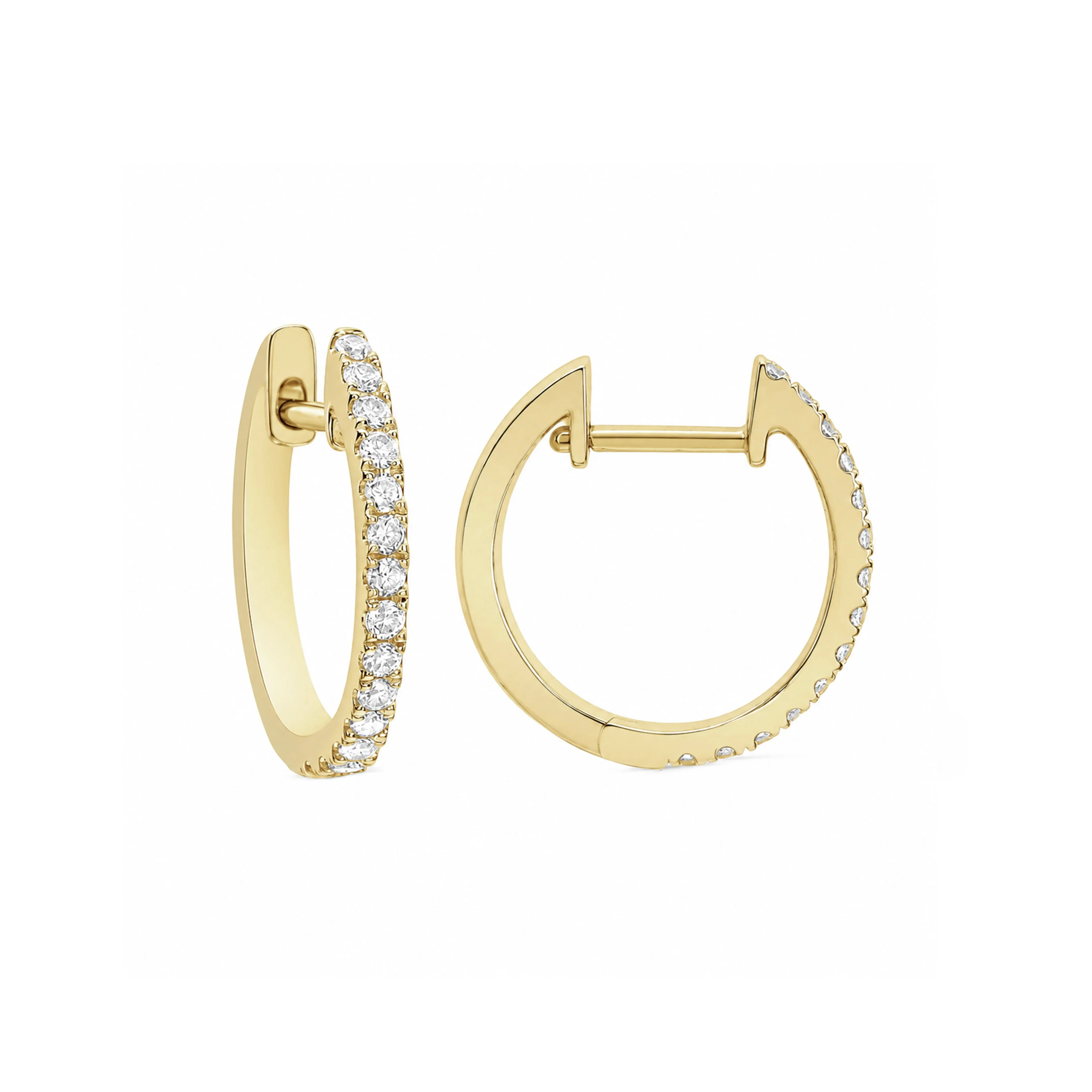 Diamond Hoop Earrings, 0.25ctw