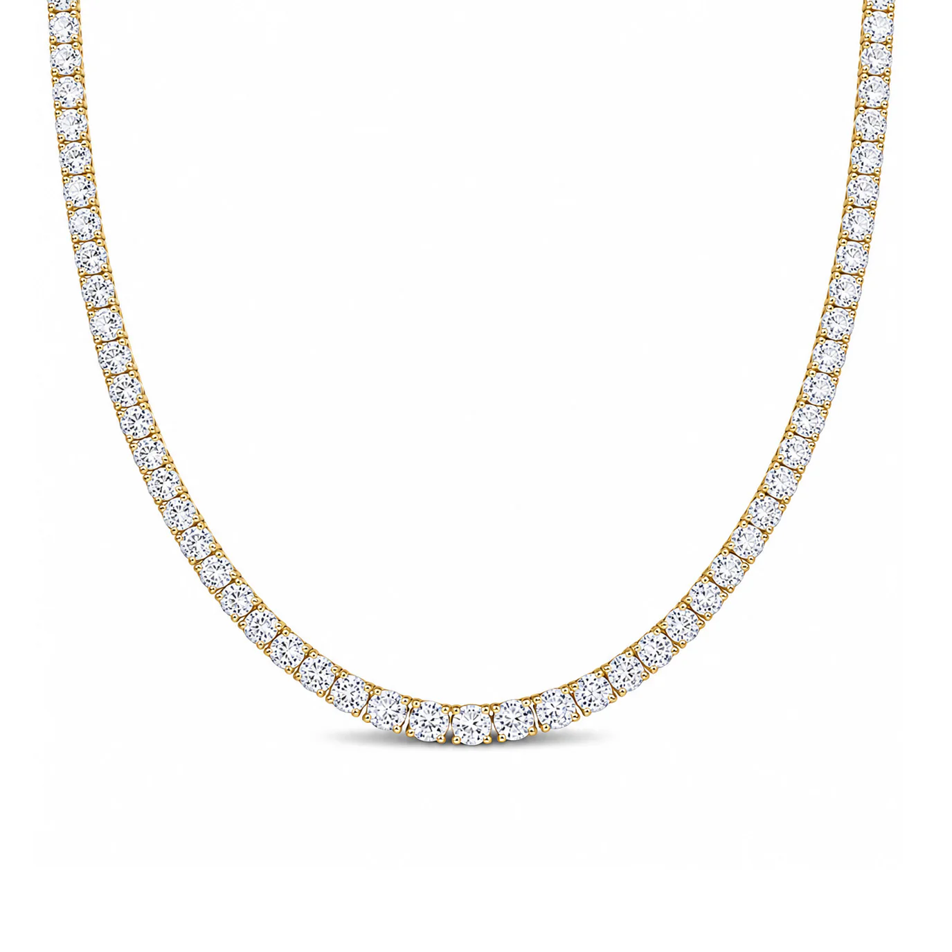 BROWN & CO. 18K YELLOW GOLD DIAMOND Riviera NECKLACE