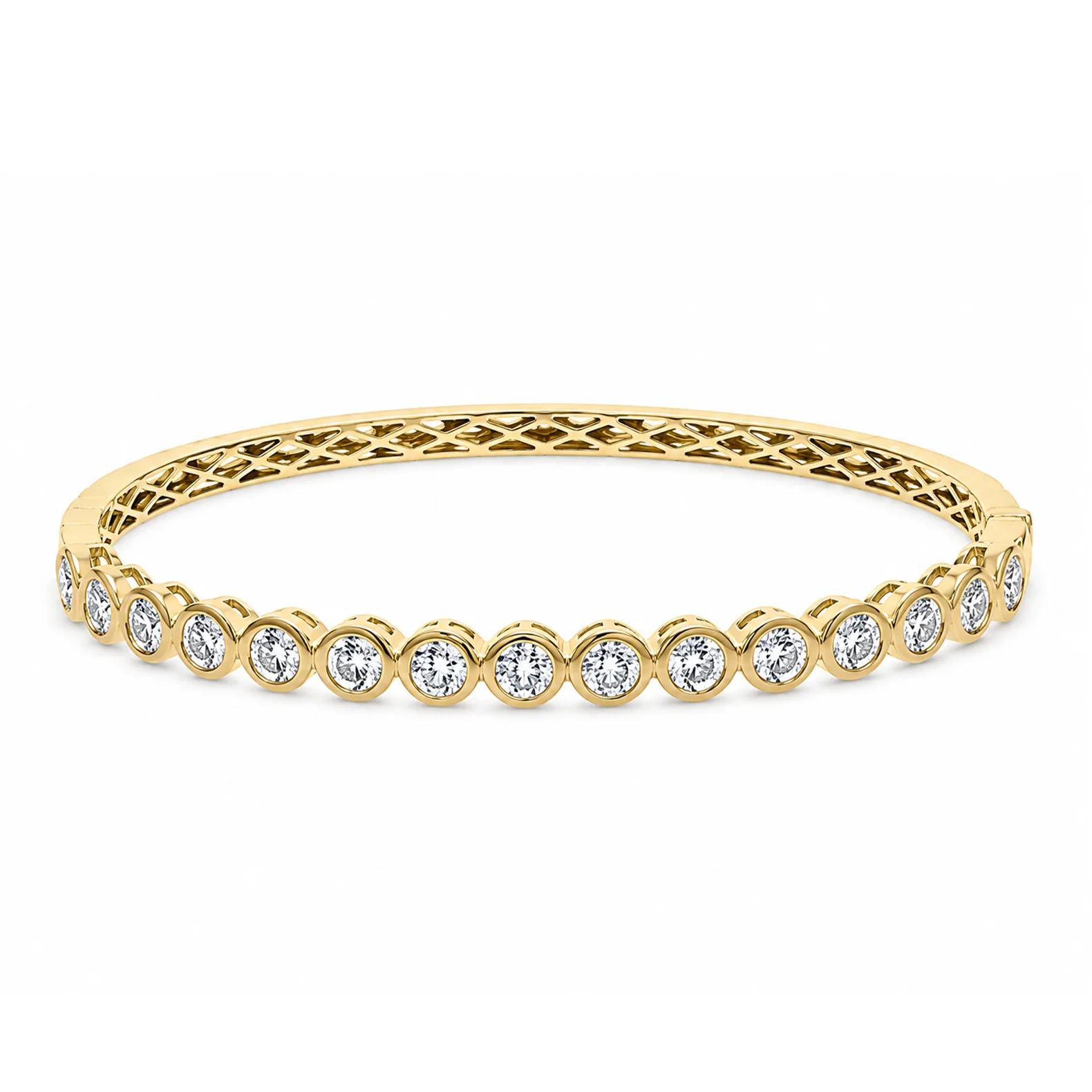 Brown & Co. 18k Yellow Gold Round Diamond Bangle