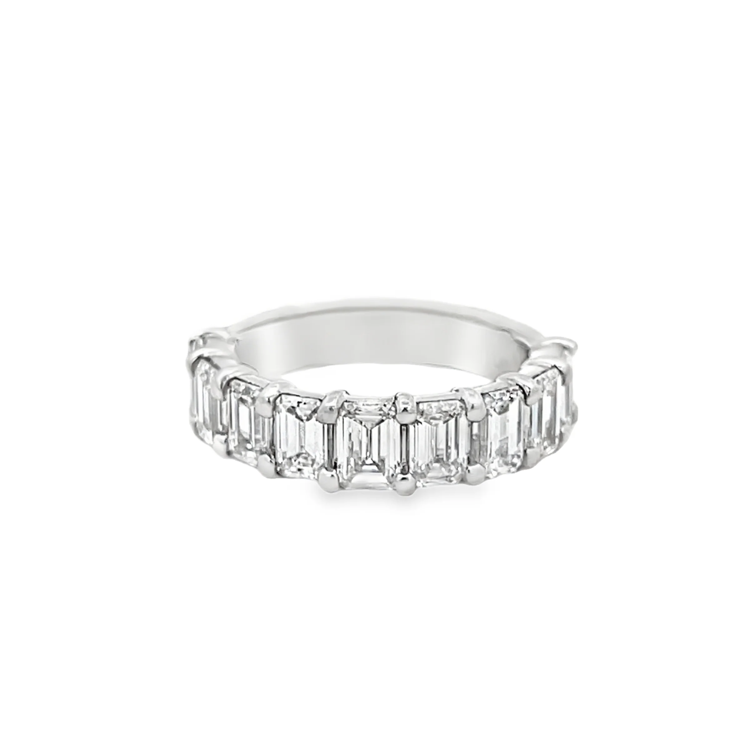 Brown & Co. Platinum Emerald Cut Diamond Band