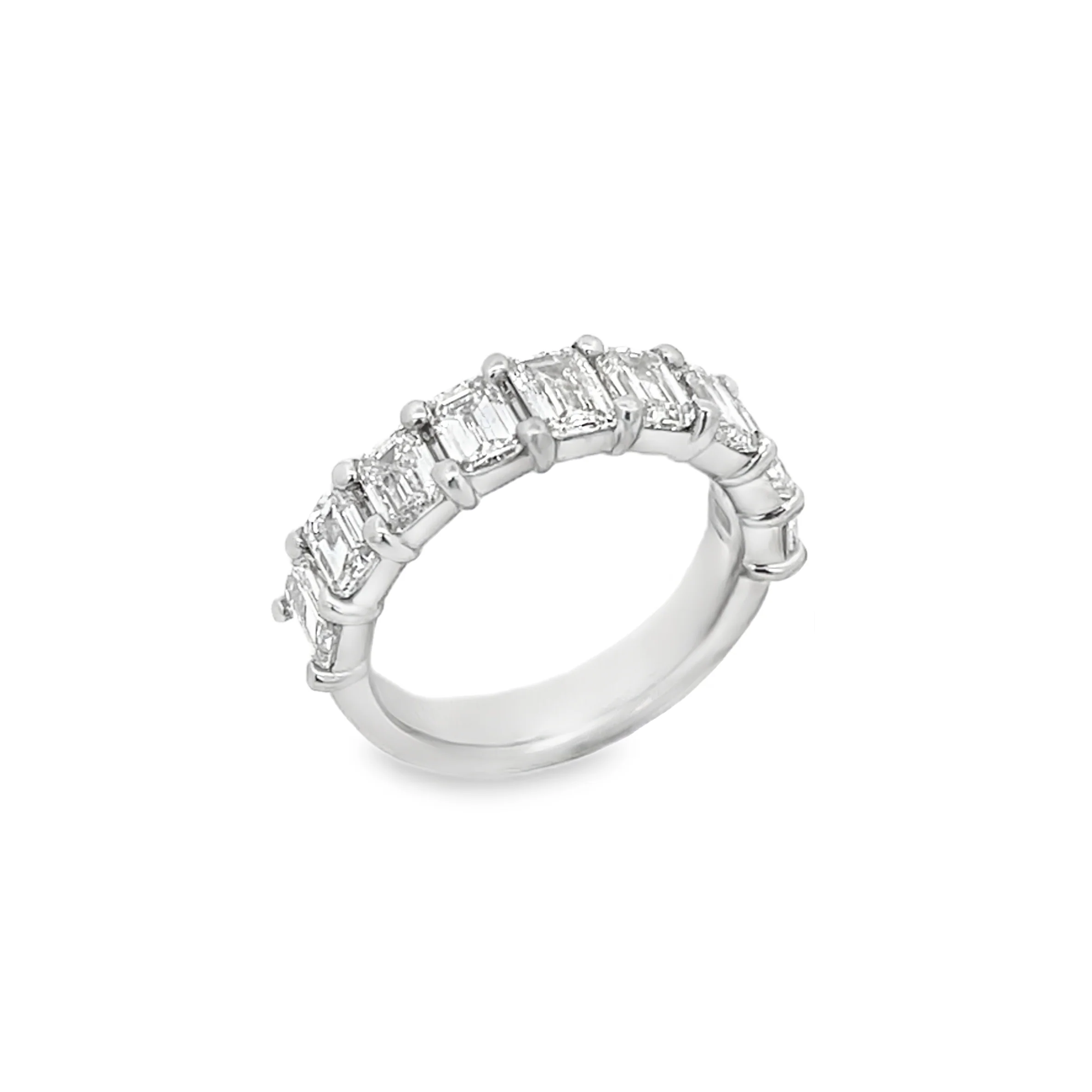 BROWN & CO. Platinum Emerald Cut DIAMOND BAND