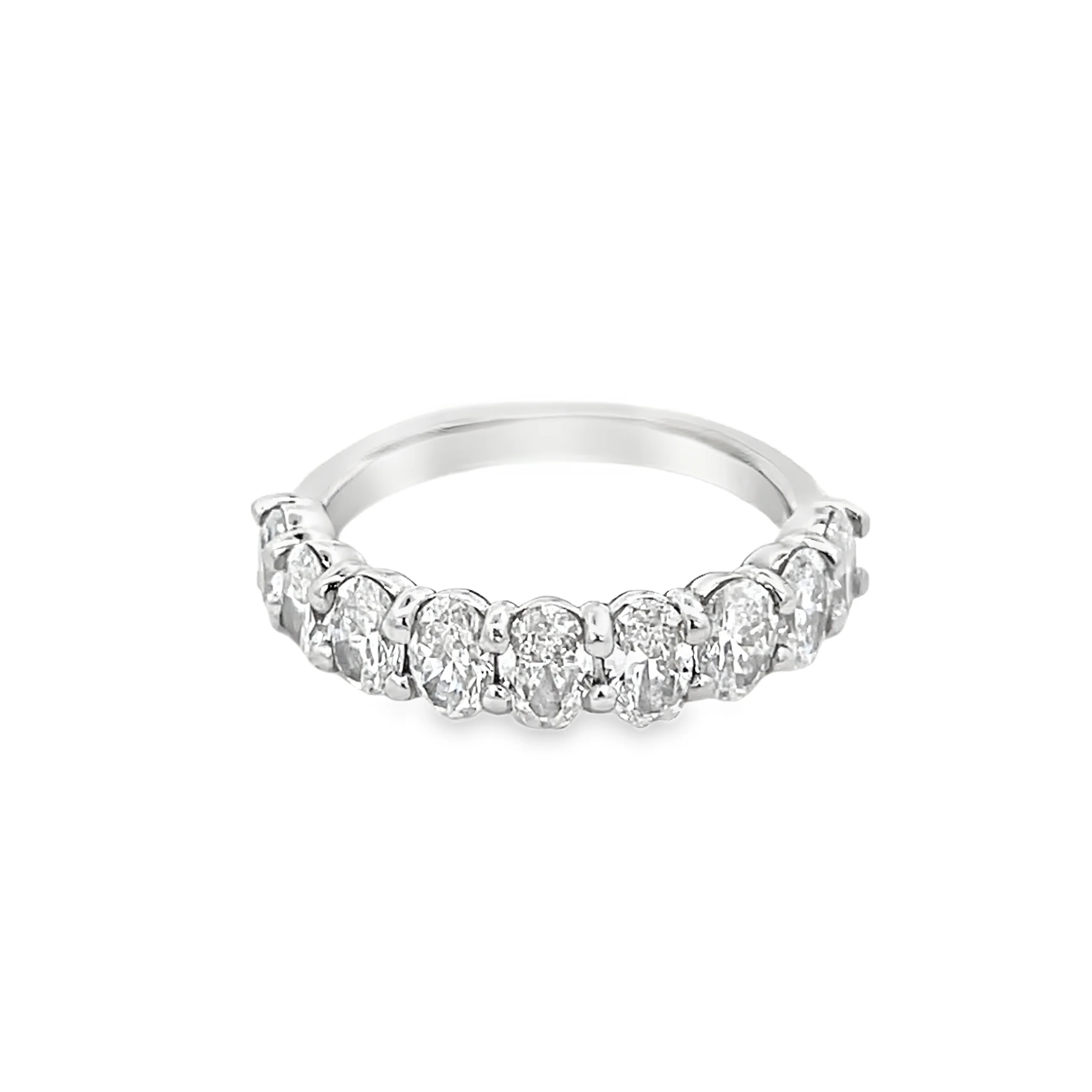 Brown & Co. Platinum Oval Diamond Band