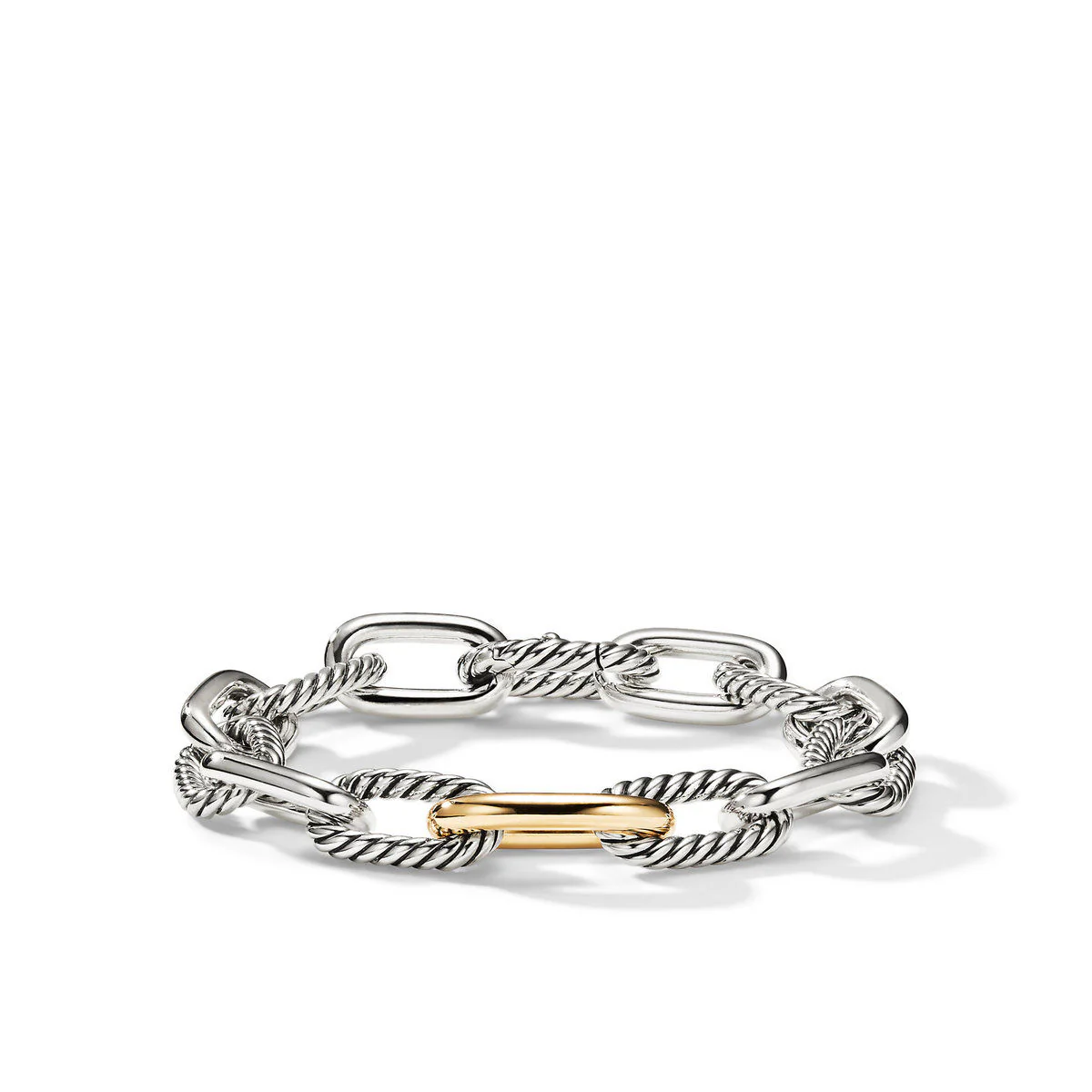 David Yurman Madison® Chain Bracelet In Sterling Silver With 18k Yellow Gold, 11mm