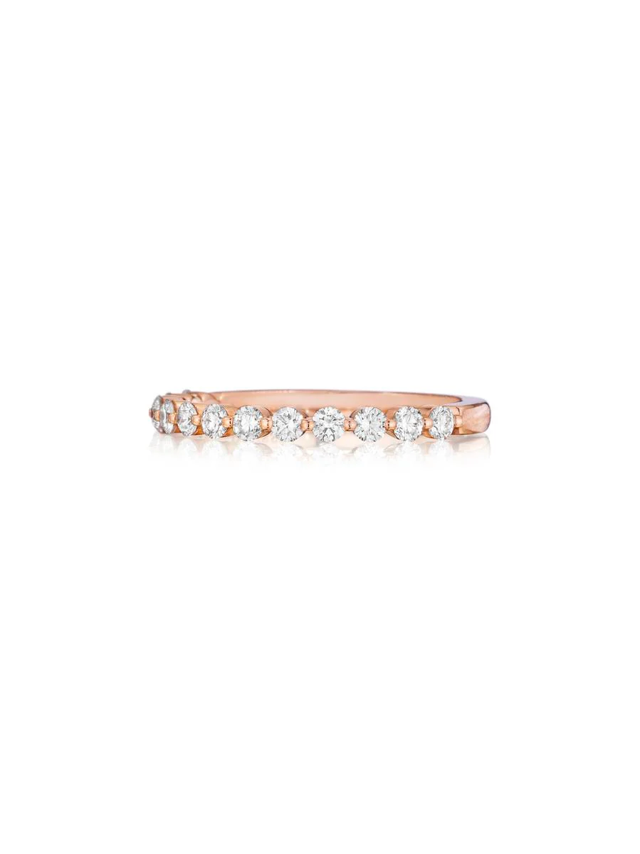 18K Rose Gold 0.50ctw Diamond Band