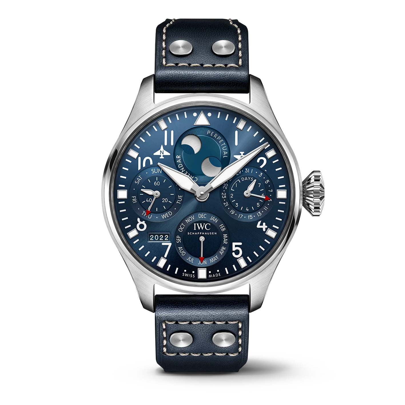 IWC Stainless Steel Big Pilot’s Watch Perpetual Calendar