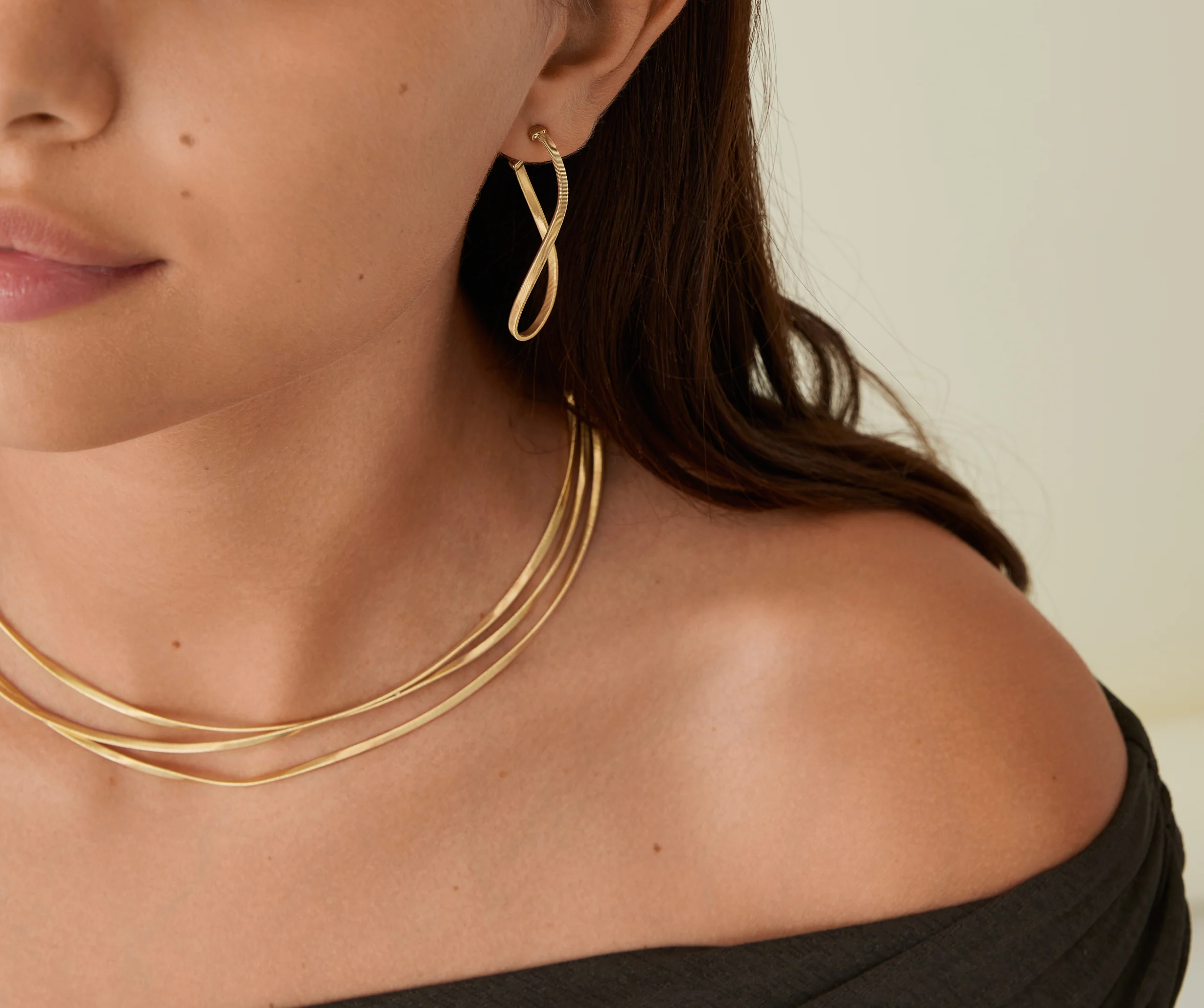 18K Yellow Gold Marrakech Earrings - Image 3