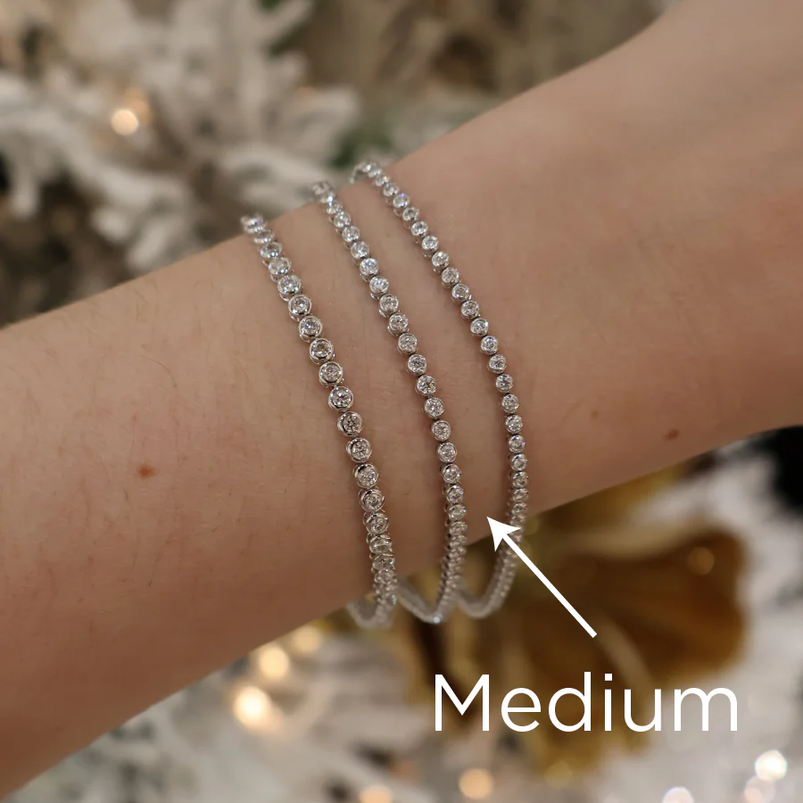 Bezel Set Round Diamond Tennis Bracelet, 1.49ctw - Image 4