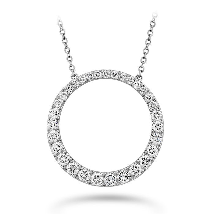 Memoire 18k White Gold Shapes Diamond Pendant