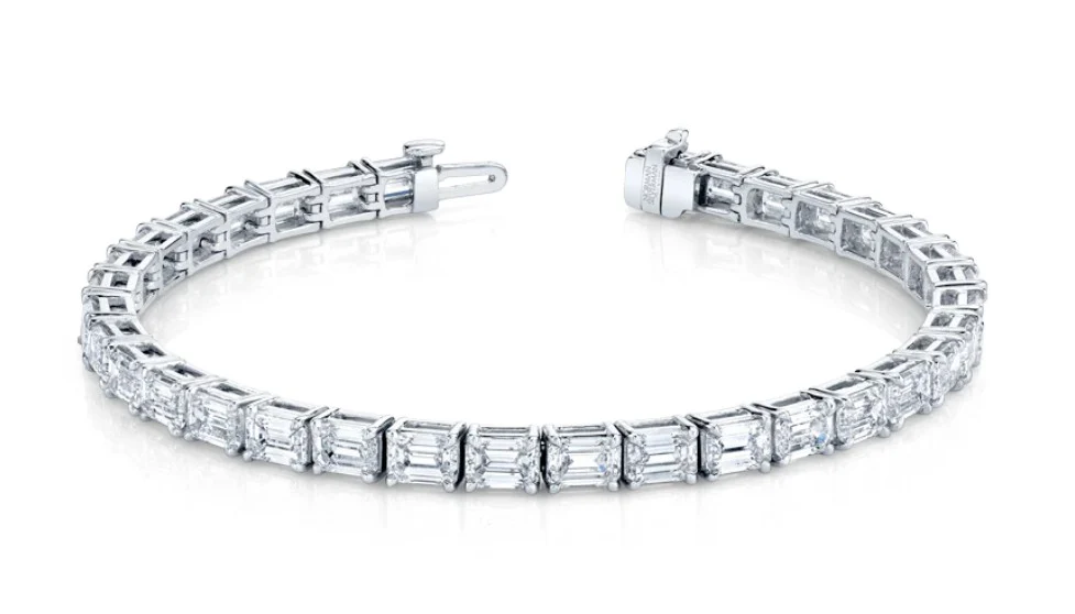 Norman Silverman 18k White Gold Diamond Bracelet