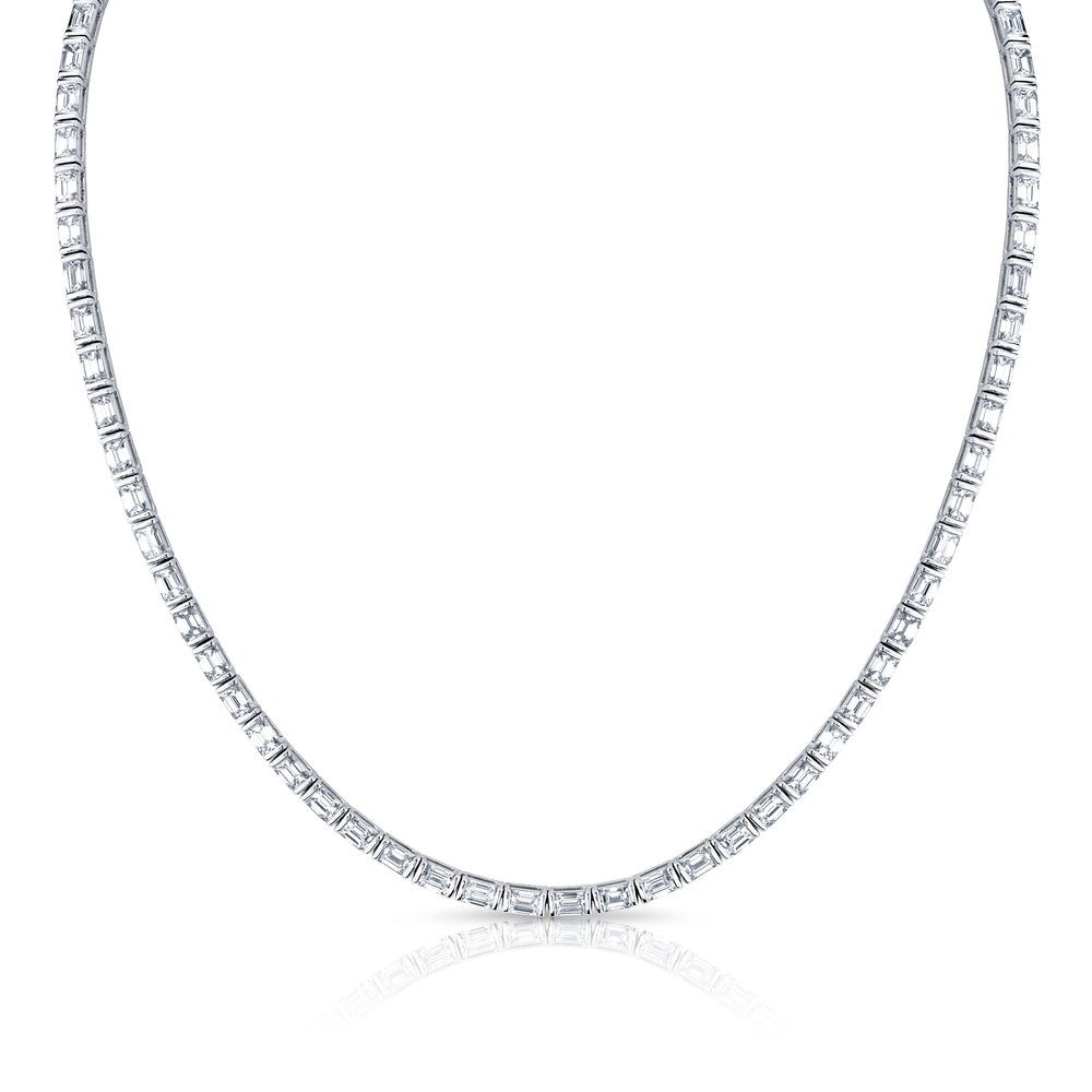 Norman Silverman 18k White Gold Diamond Necklace