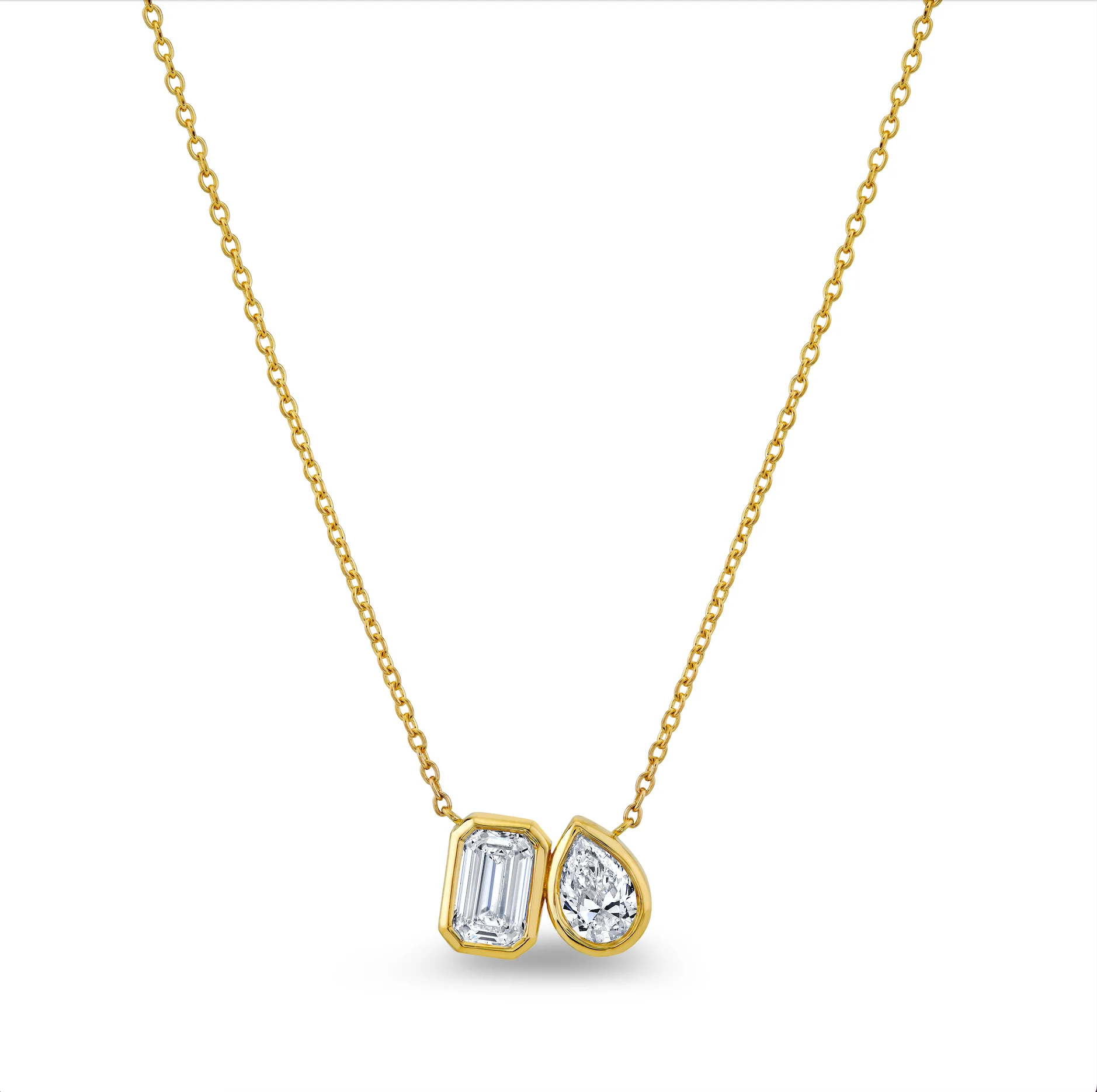 Norman Silverman 18k Yellow Gold Diamond Necklace