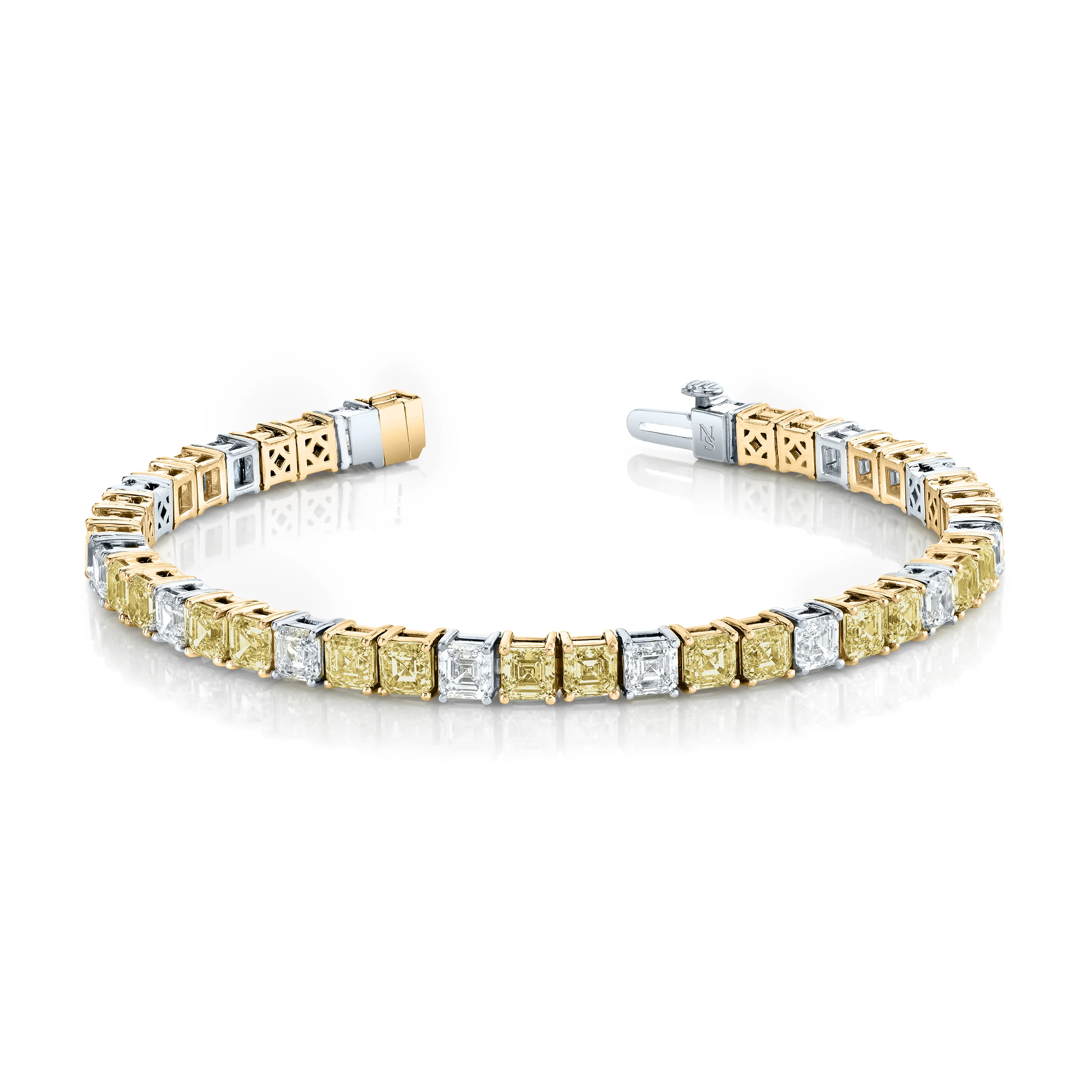 Norman Silverman 18k Yellow Gold Diamond Bracelet