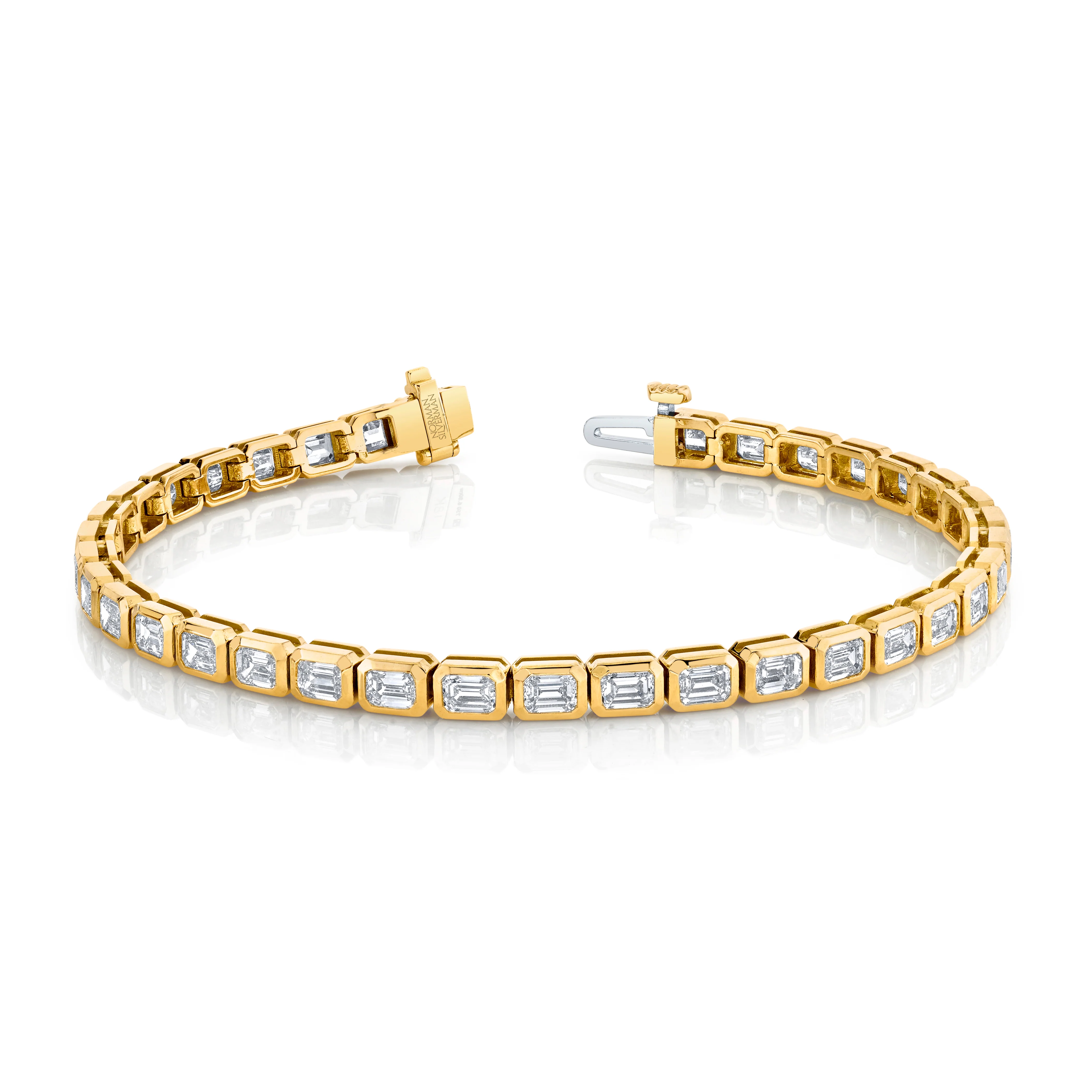 Norman Silverman 18k Yellow Gold Diamond Bracelet
