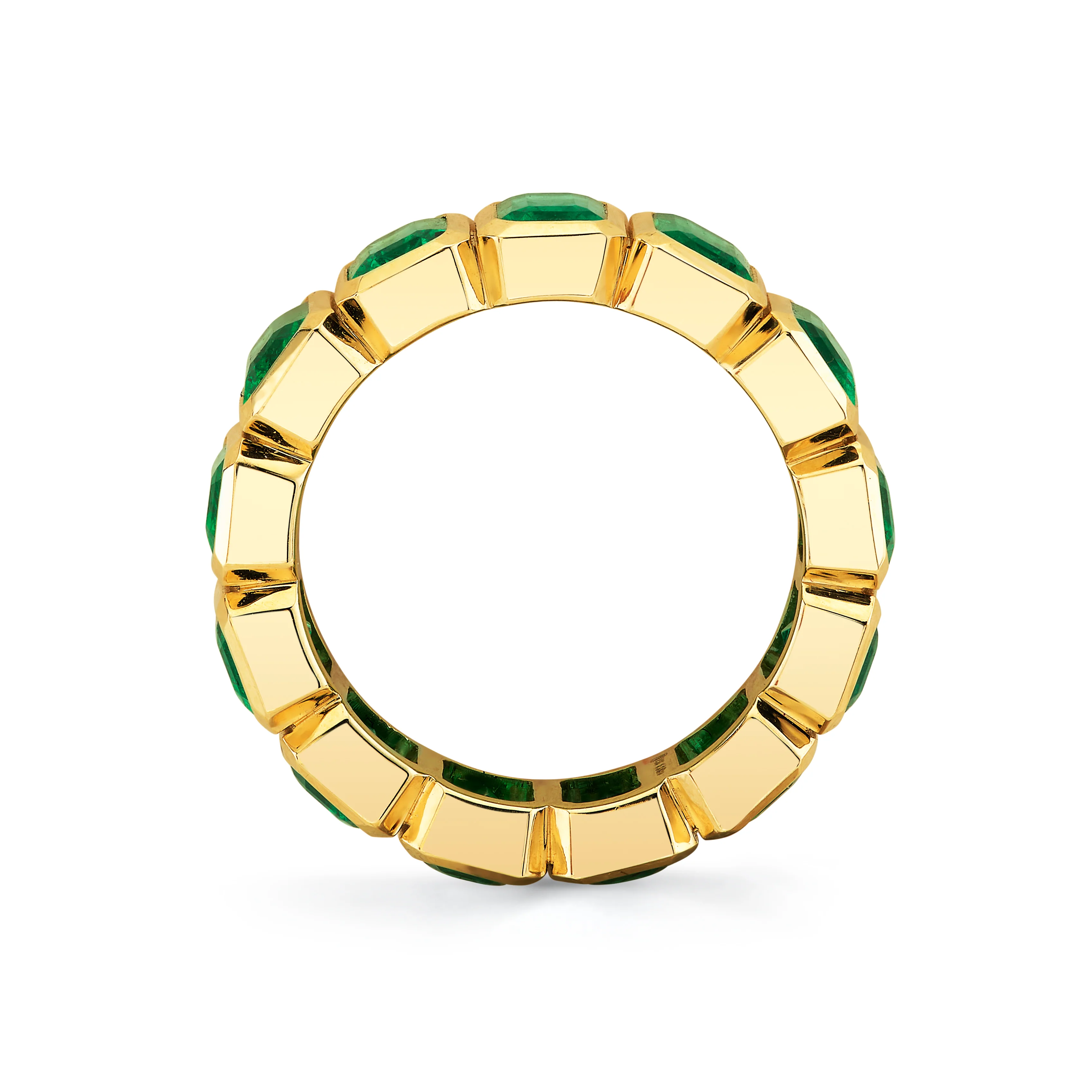 Norman Silverman 18K Yellow Gold Emerald Ring - Image 3