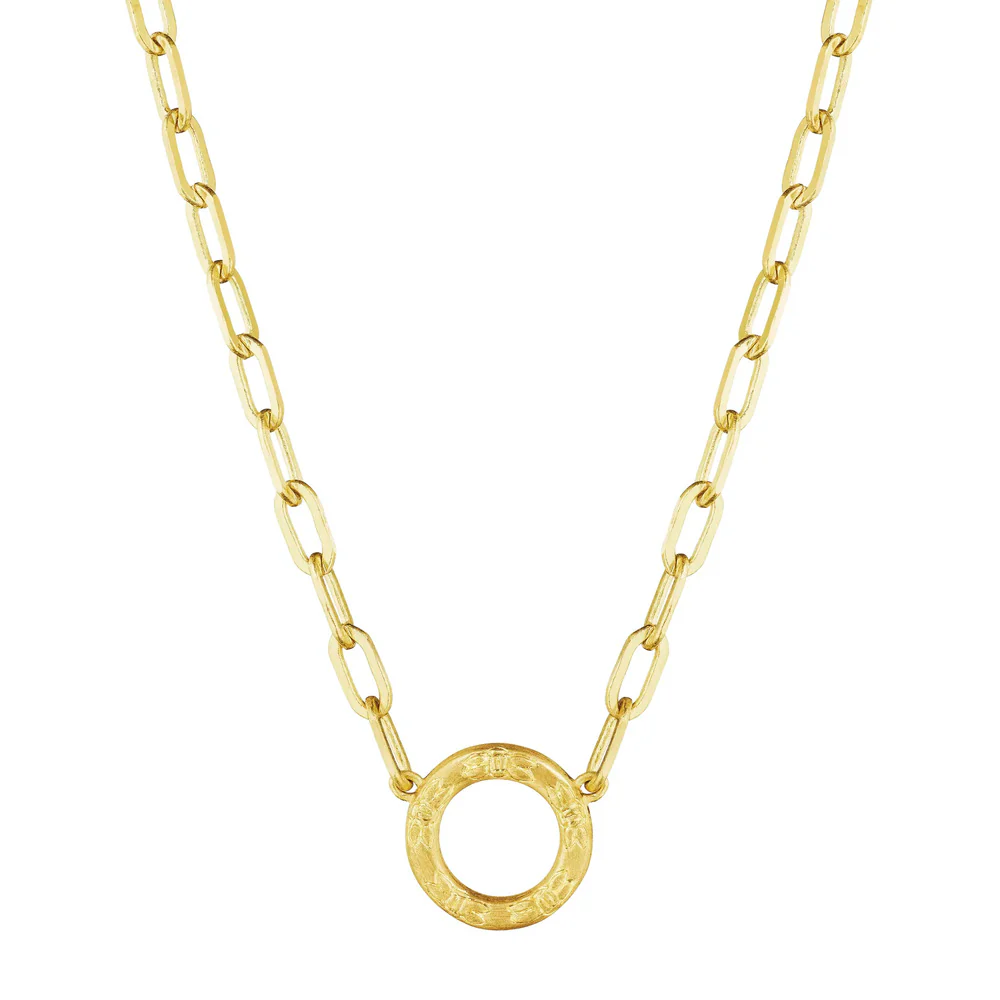 18k Yellow Gold Chain Link Necklace