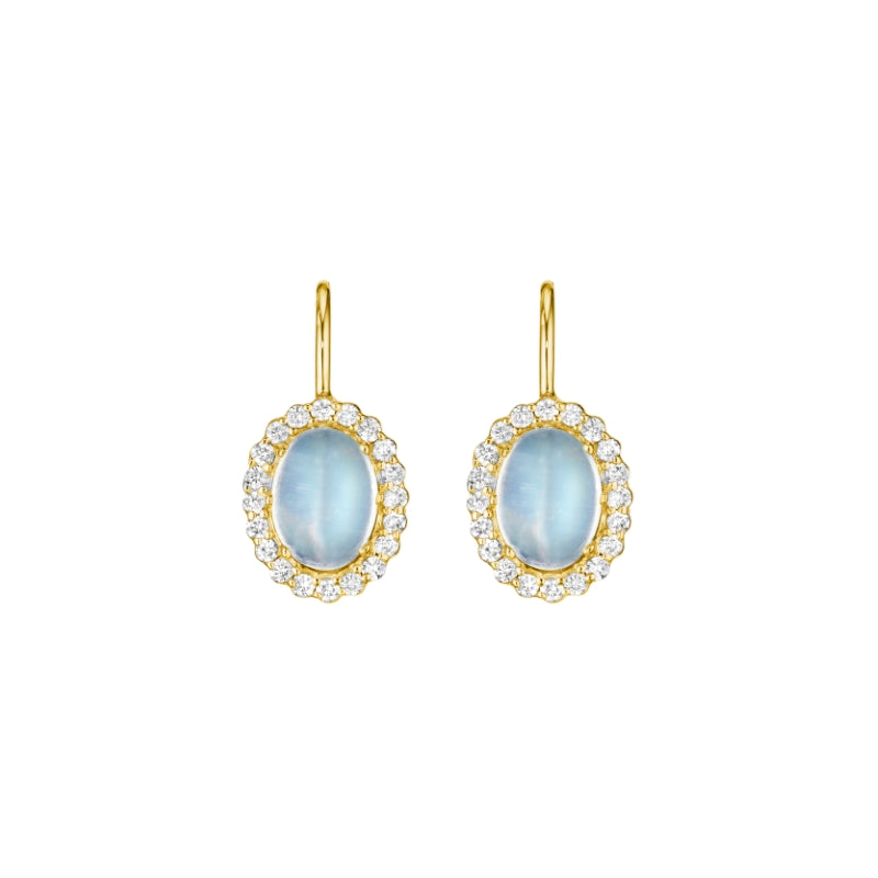 Penny Preville 18k Yellow Gold Moonstone Drop Earrings
