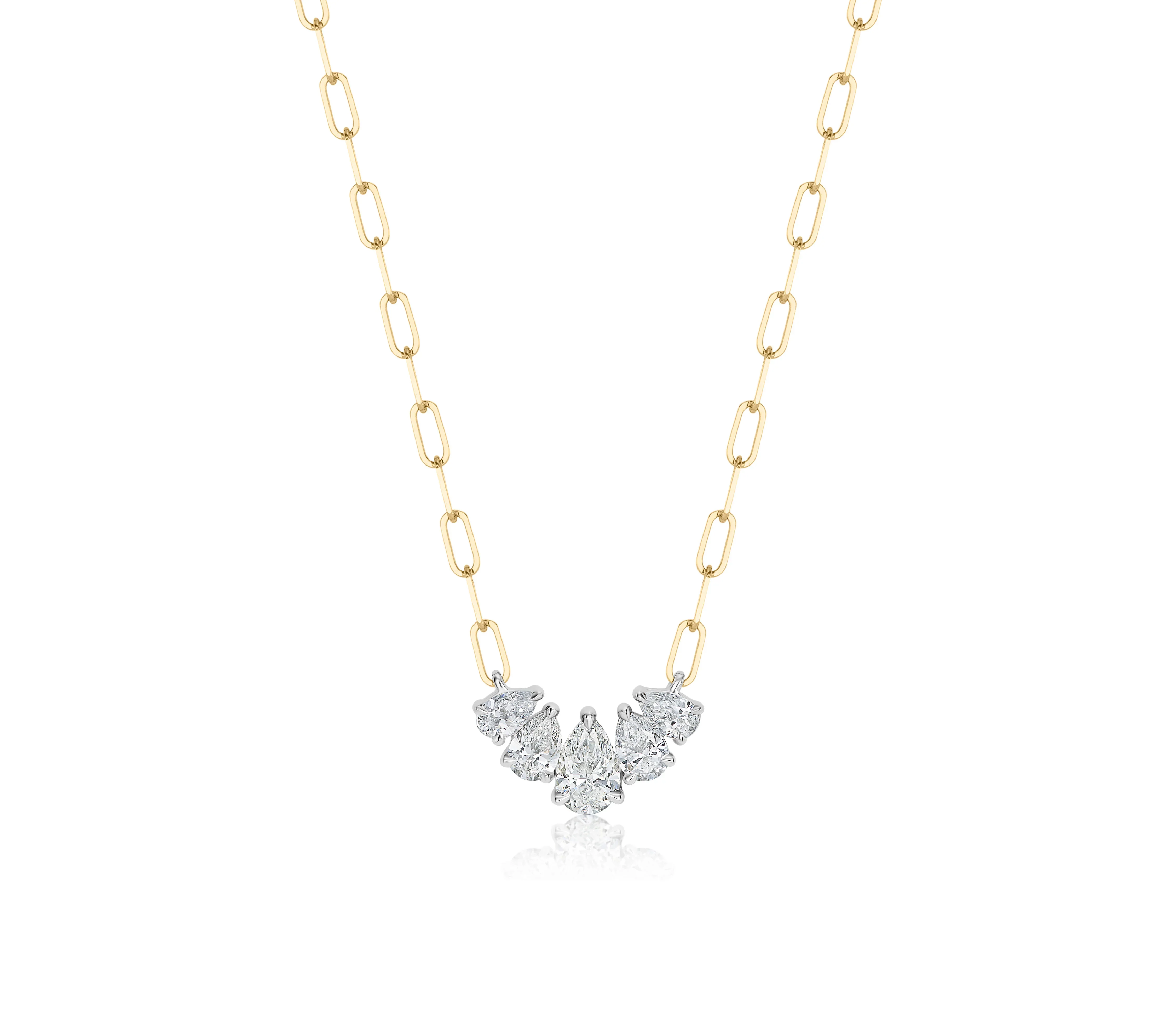 Phillips House 18k Yellow Gold One Of One Diamond Necklace