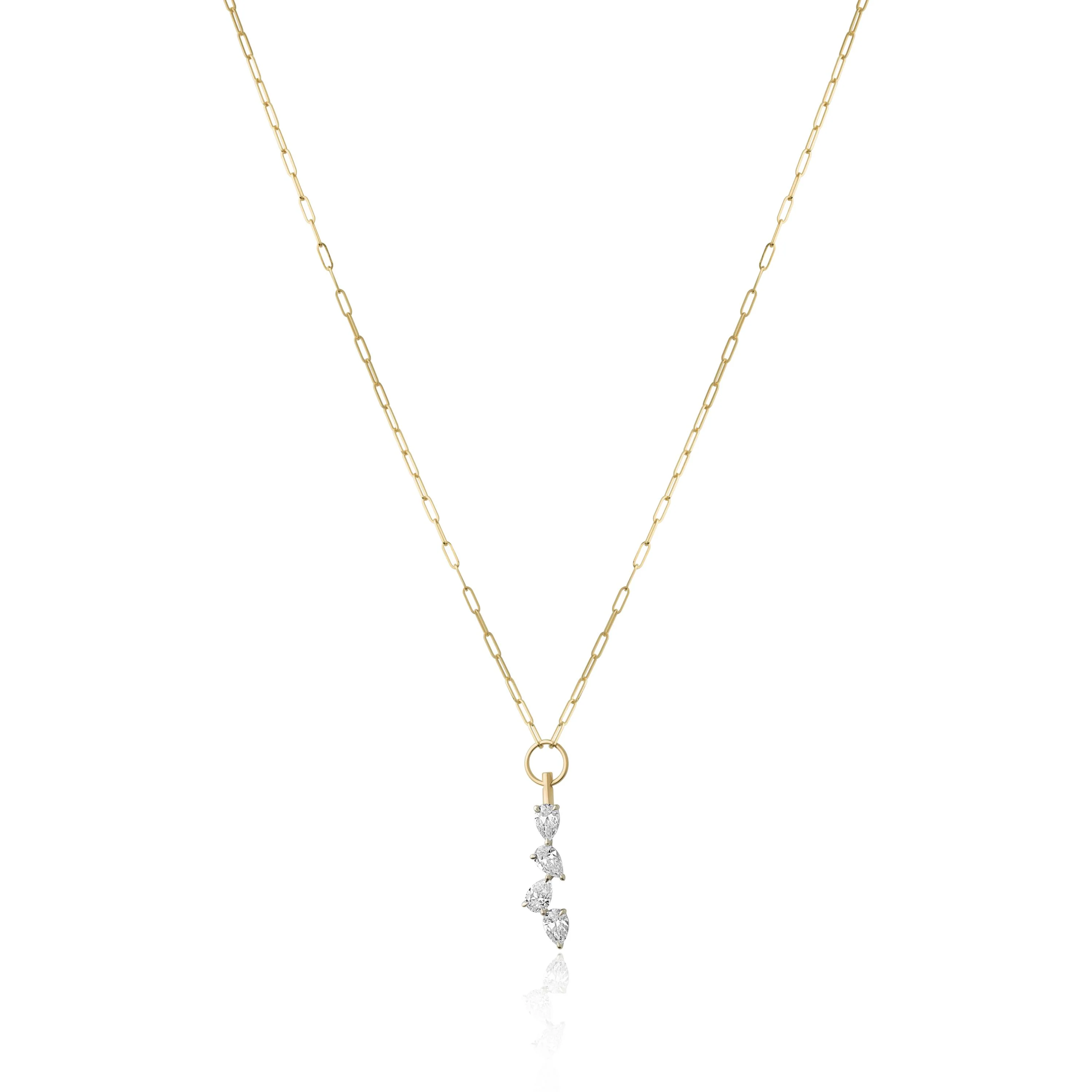 Phillips House 18k Yellow Gold One Of One Diamond Necklace