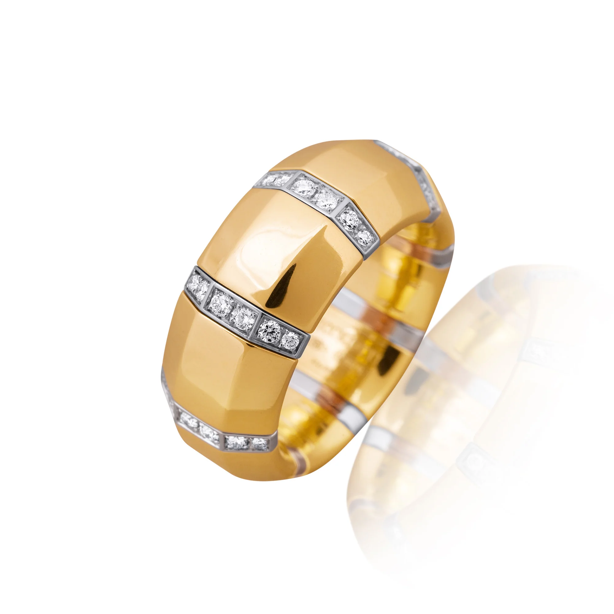 Picchiotti 18k Yellow Gold Xpandable™️ Diamond Ring