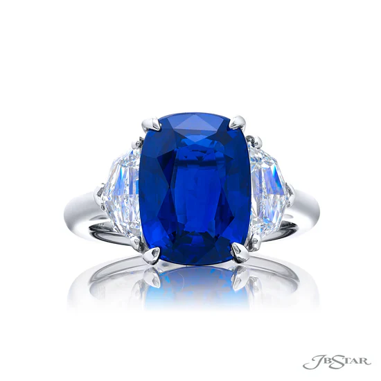 JB Star Platinum Diamond & Sapphire Ring